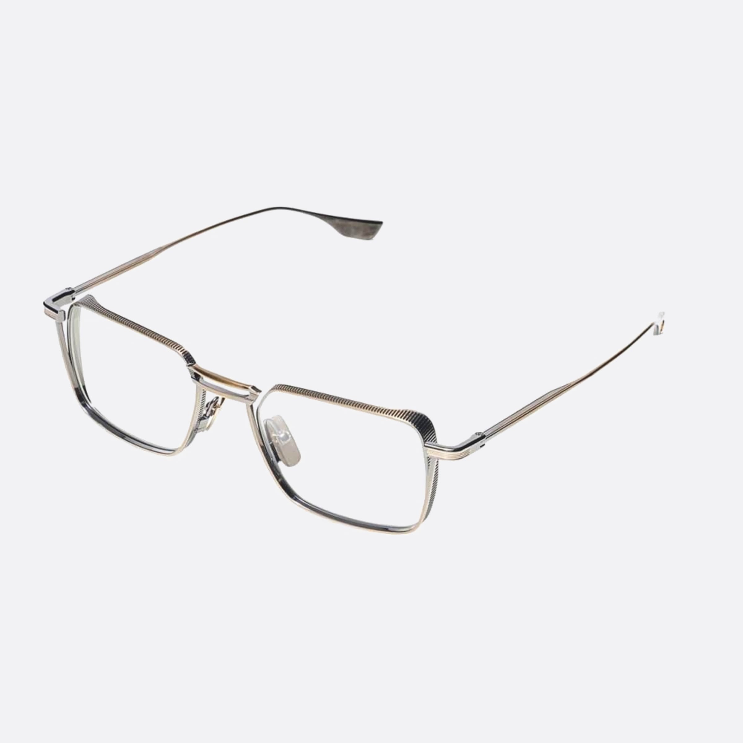 Dita 02mm Lindstrum Gold Geometric Unisex Eyeglasses - Side View