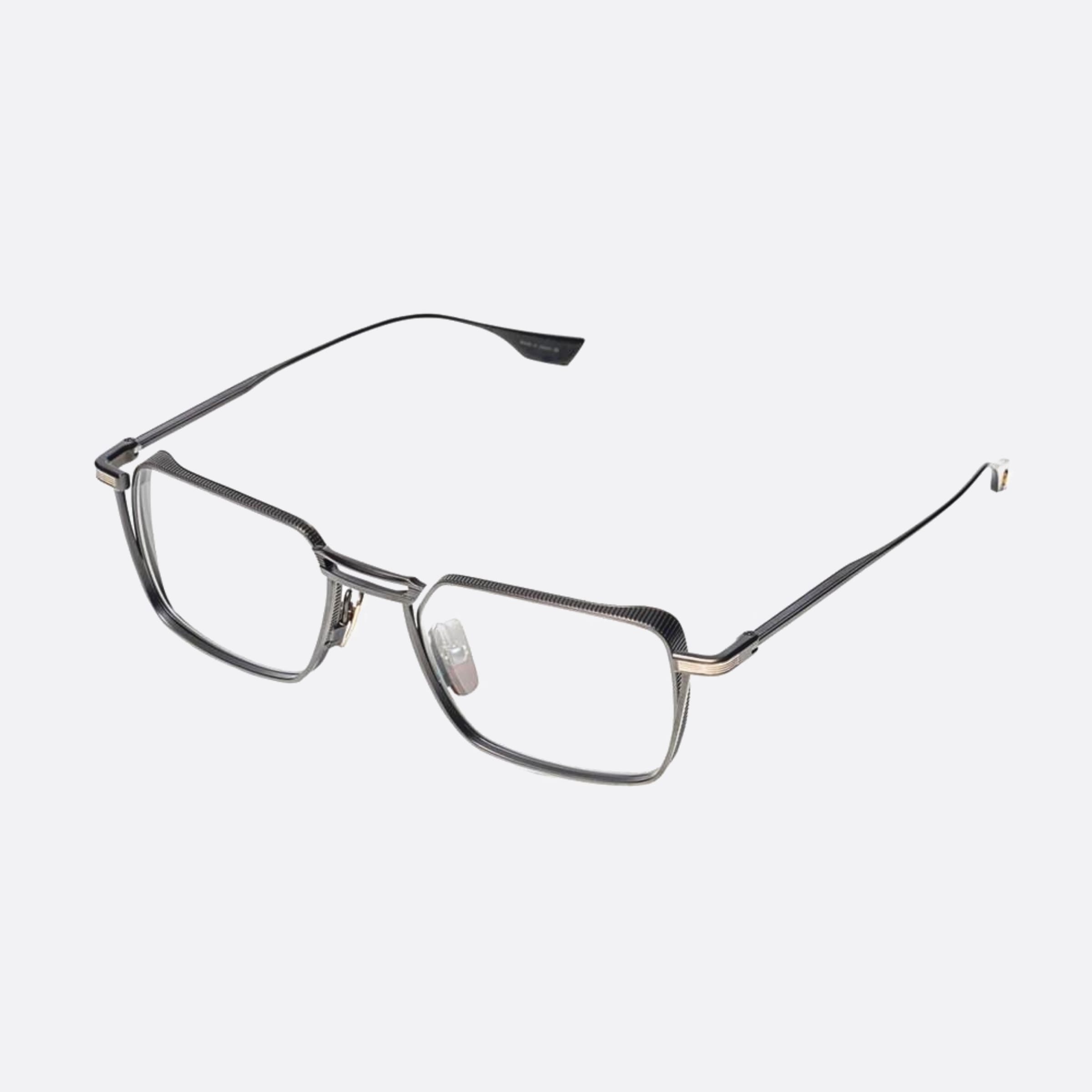 Dita 03mm Lindstrum Black Geometric Unisex Eyeglasses - Side View