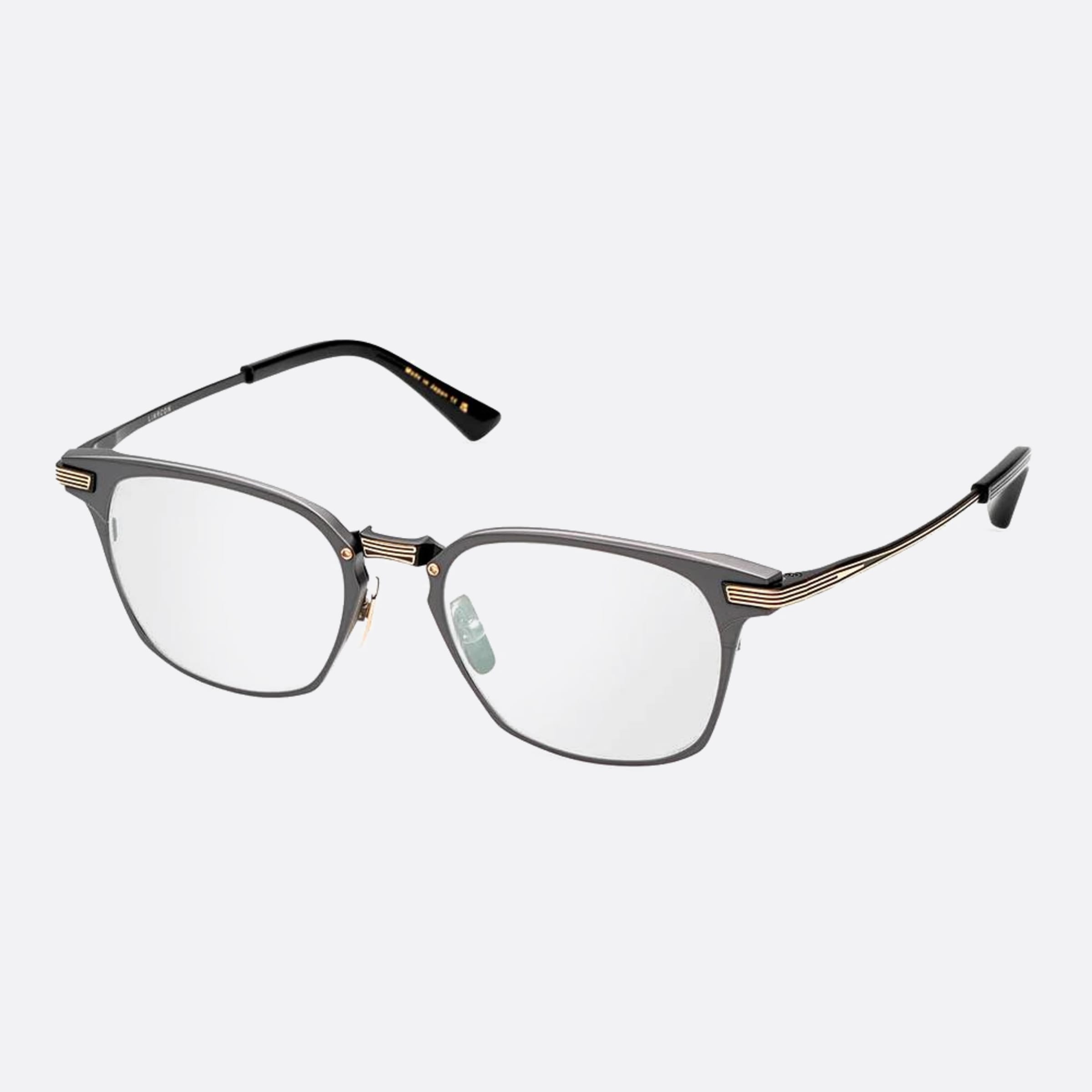 Dita 01mm Linrcon Dtx167 Grey Squared Unisex Eyeglasses - Side View