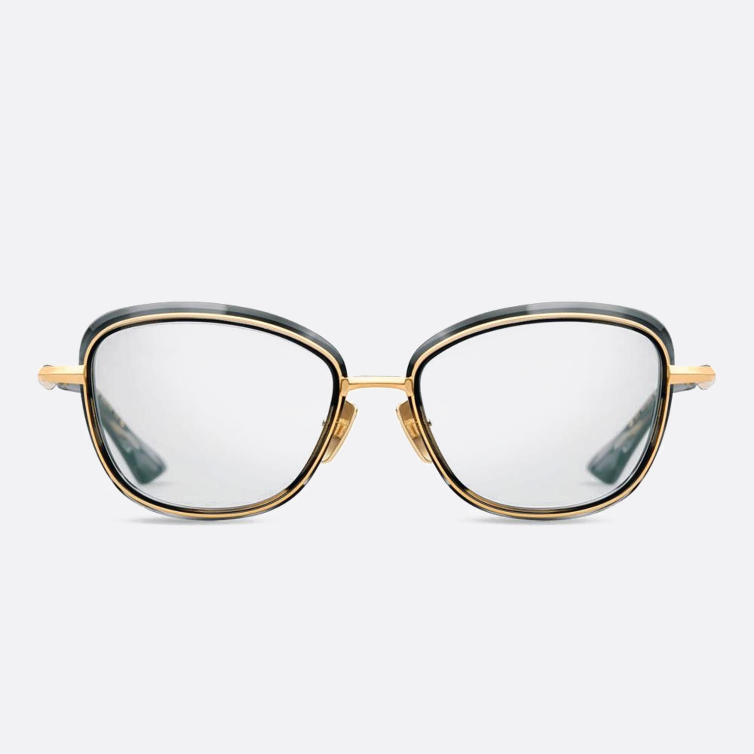 Dita 54mm Litavu Dtx444 Black Geometric Unisex Eyeglasses - Main View