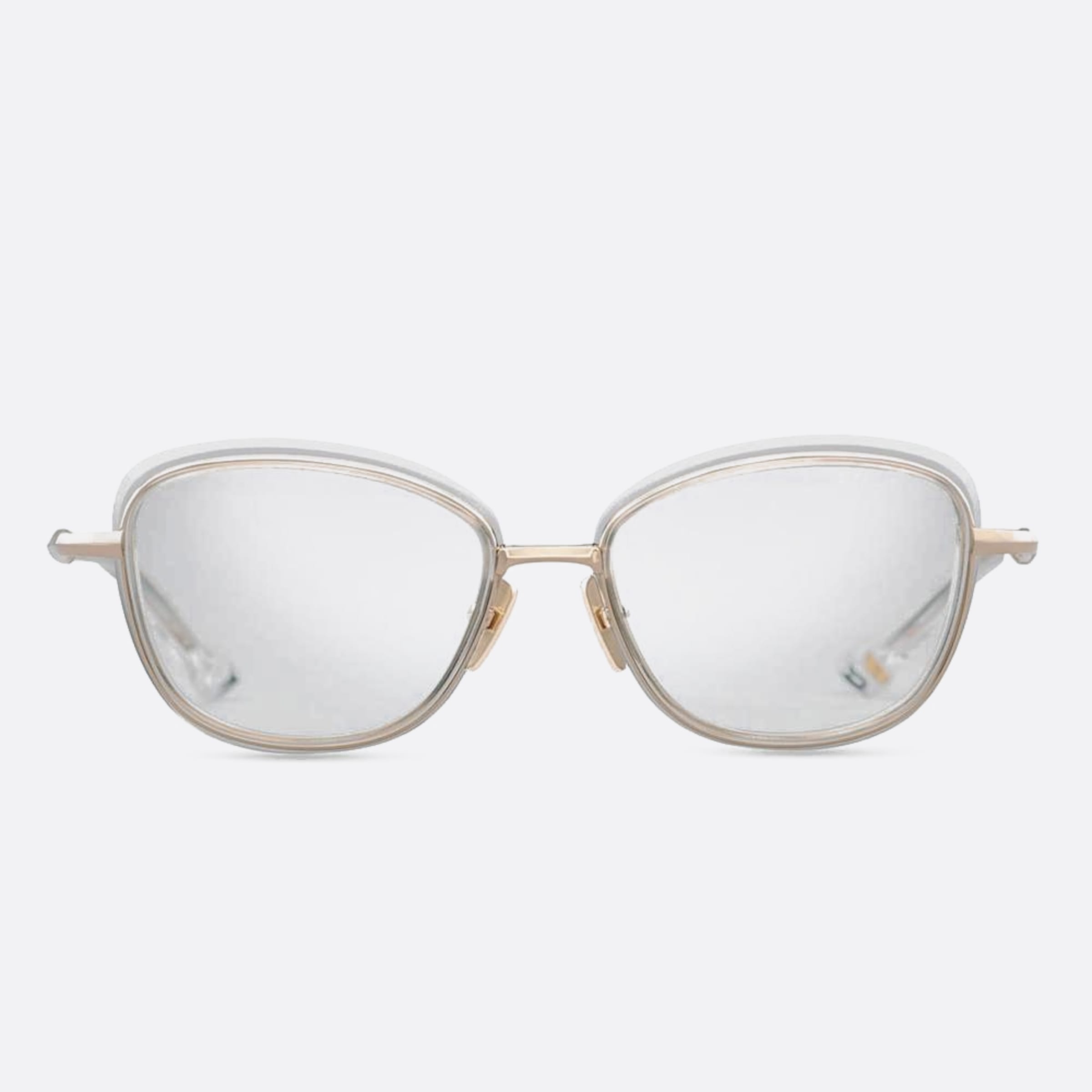Dita 54mm Litavu Dtx444 Transparent Geometric Unisex Eyeglasses - Main View