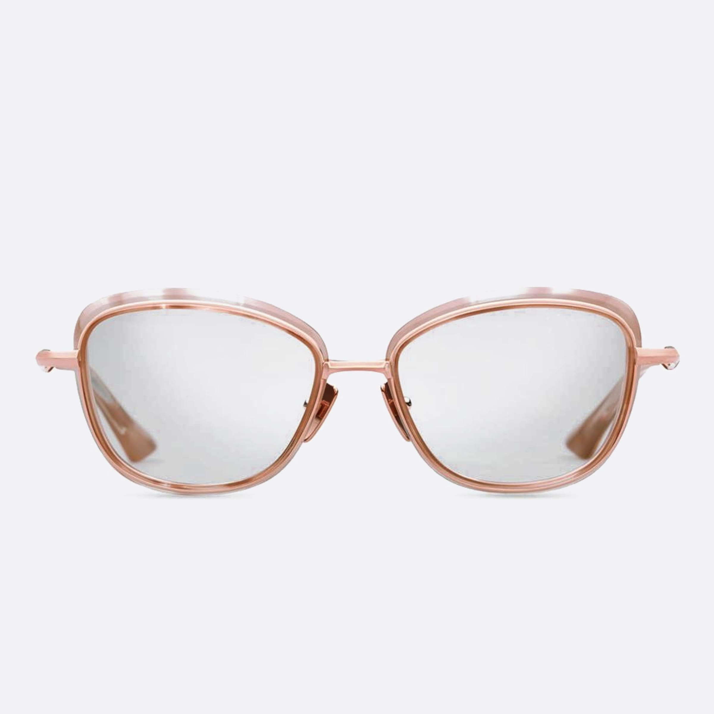 Dita 54mm Litavu Dtx444 Pink Geometric Unisex Eyeglasses - Main View