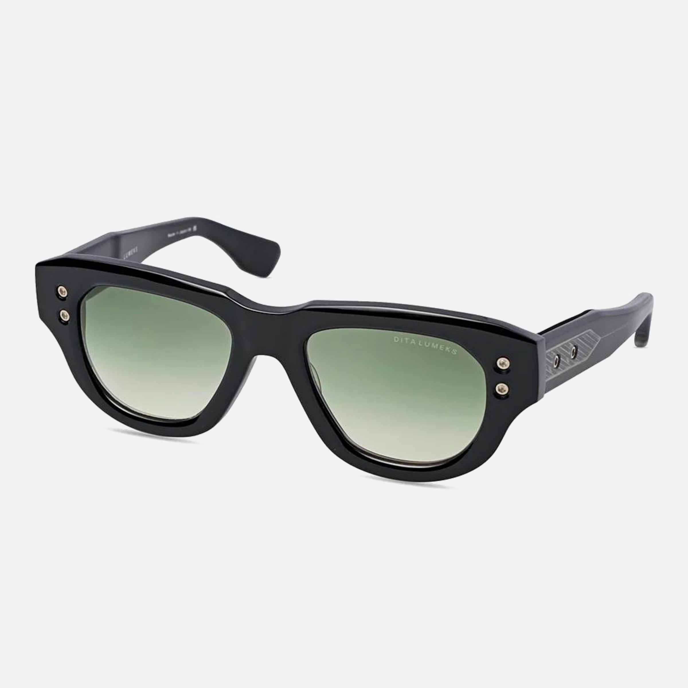 Dita 01mm Lumeks Dts728 Black Squared Unisex Sunglasses - Side View