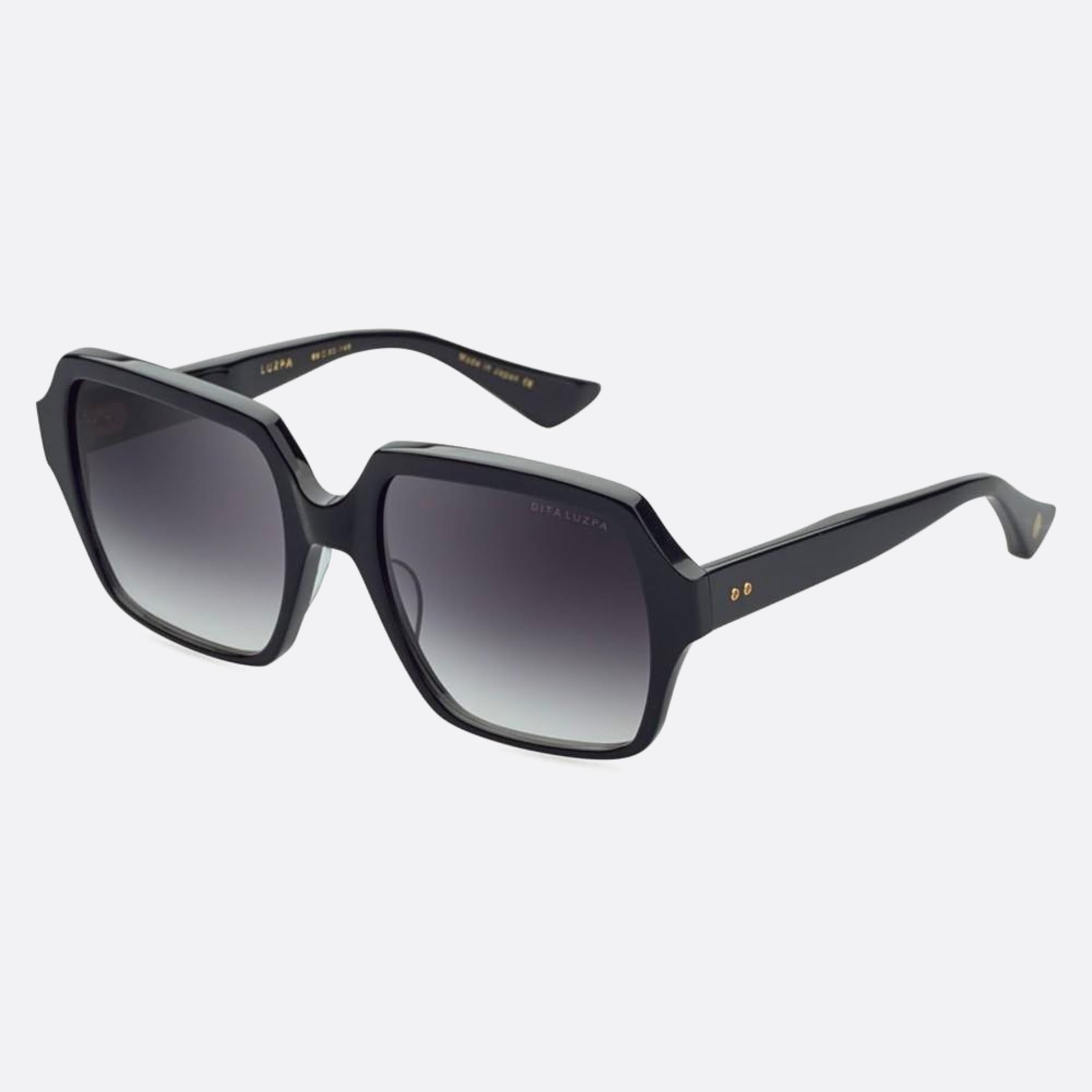 Dita 01mm Luzpa Dts710 Black Geometric Unisex Sunglasses - Side View