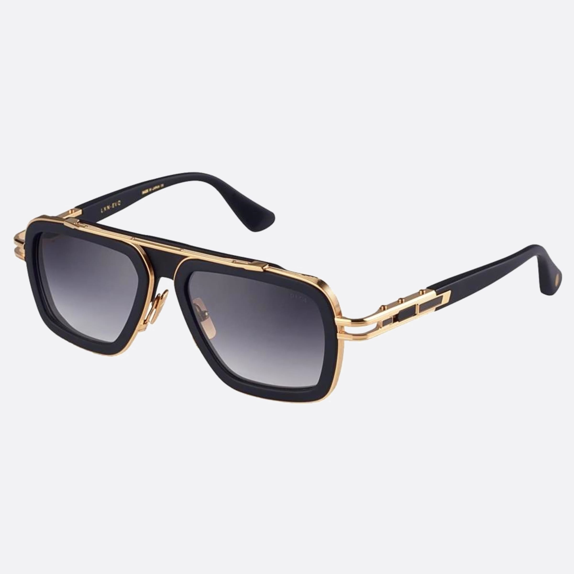 Dita 54mm Lxn Evo Black Geometric Unisex Sunglasses - Side View