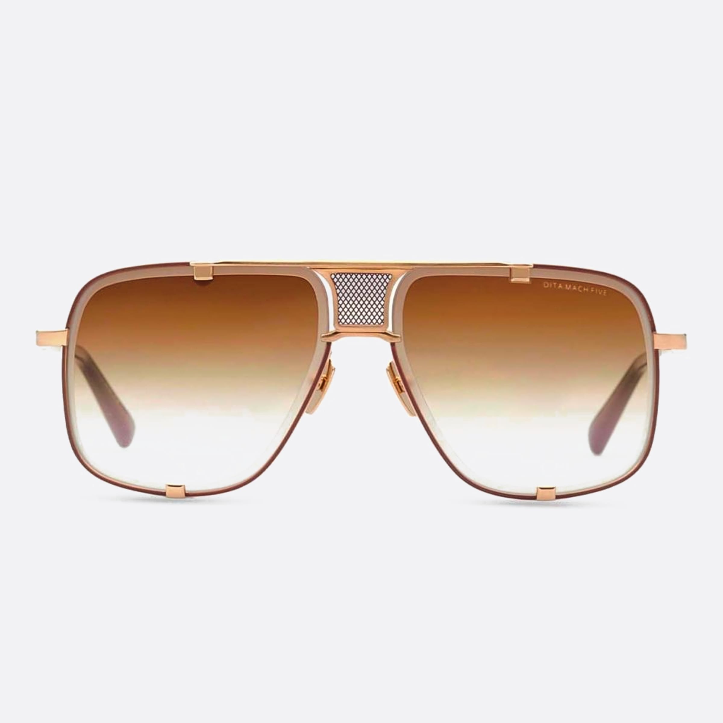 Dita 64mm Mach Five Gld Brn Gold Pilot Unisex Sunglasses - Main View