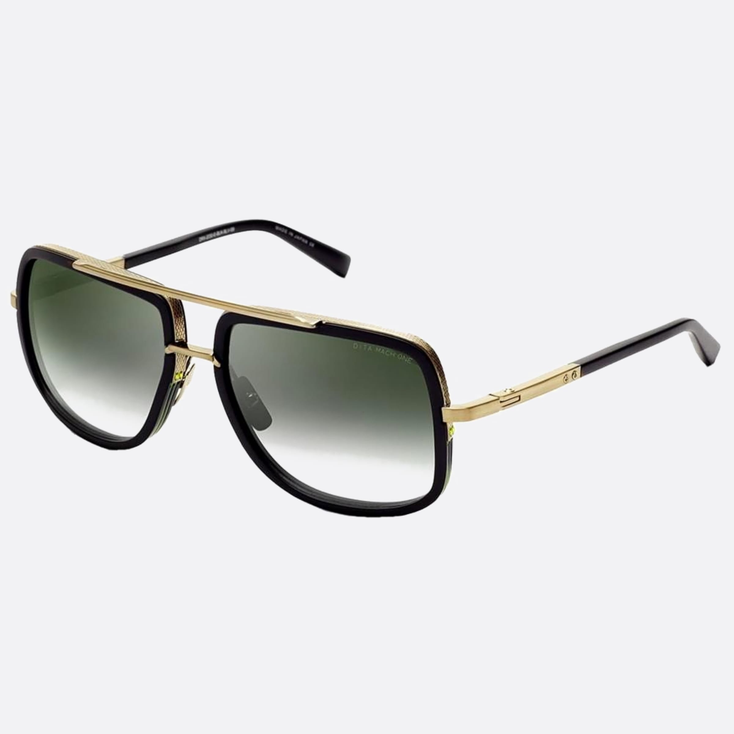 Dita 59mm Mach One Blk 12k Black Pilot Unisex Sunglasses - Side View