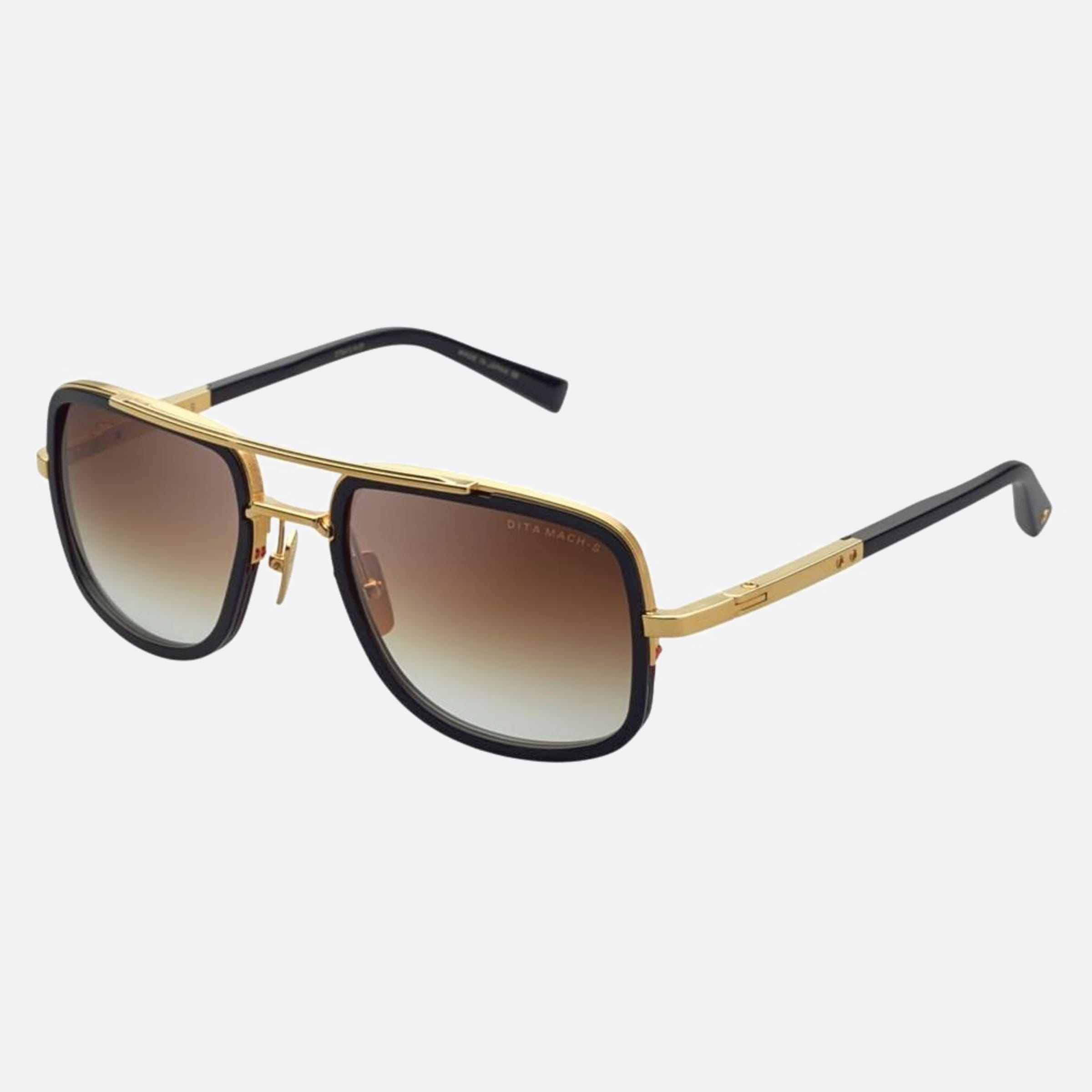 Dita 01mm Mach Dts412 Gold Pilot Unisex Sunglasses - Side View