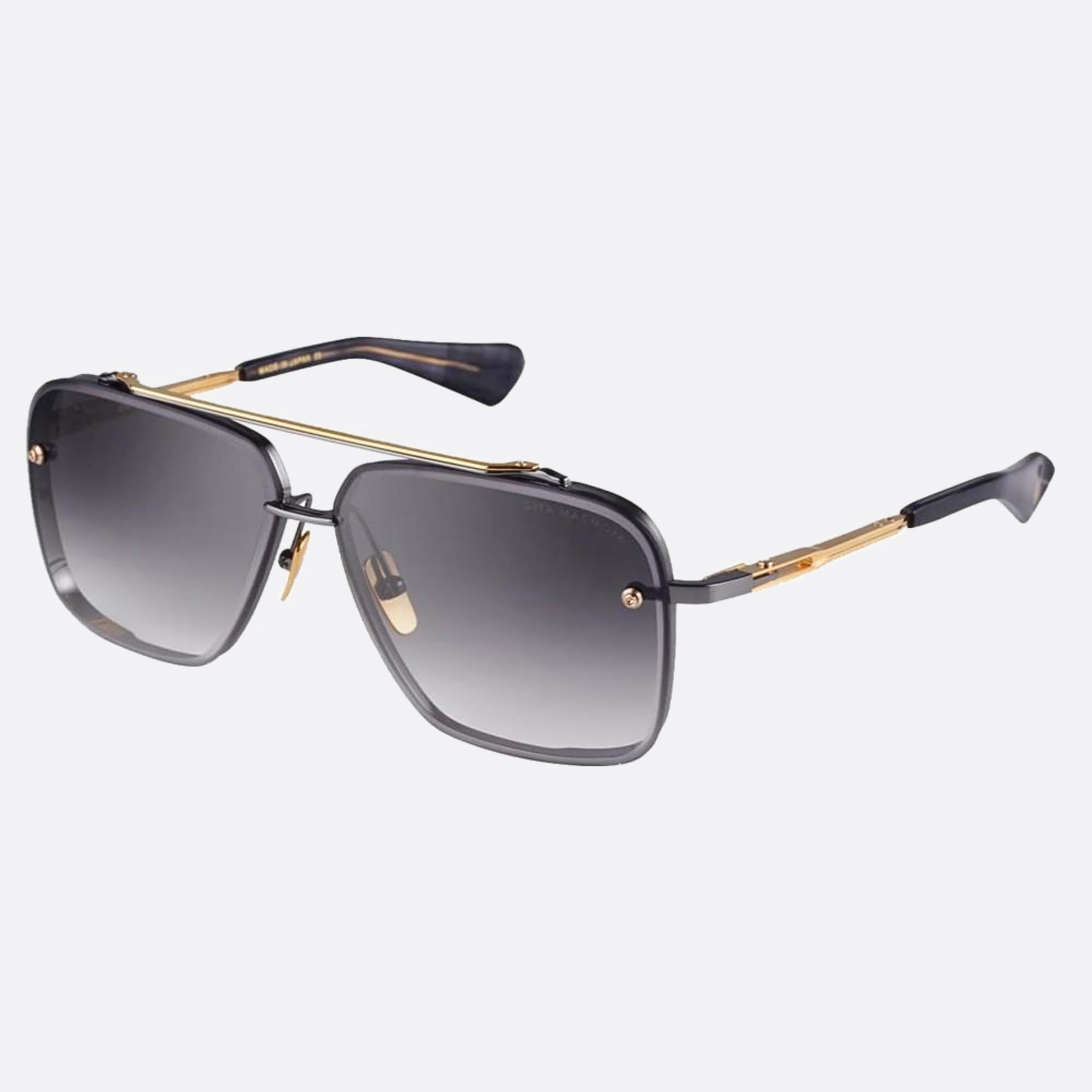 Dita 62mm Mach Six Gold Geometric Unisex Sunglasses - Side View