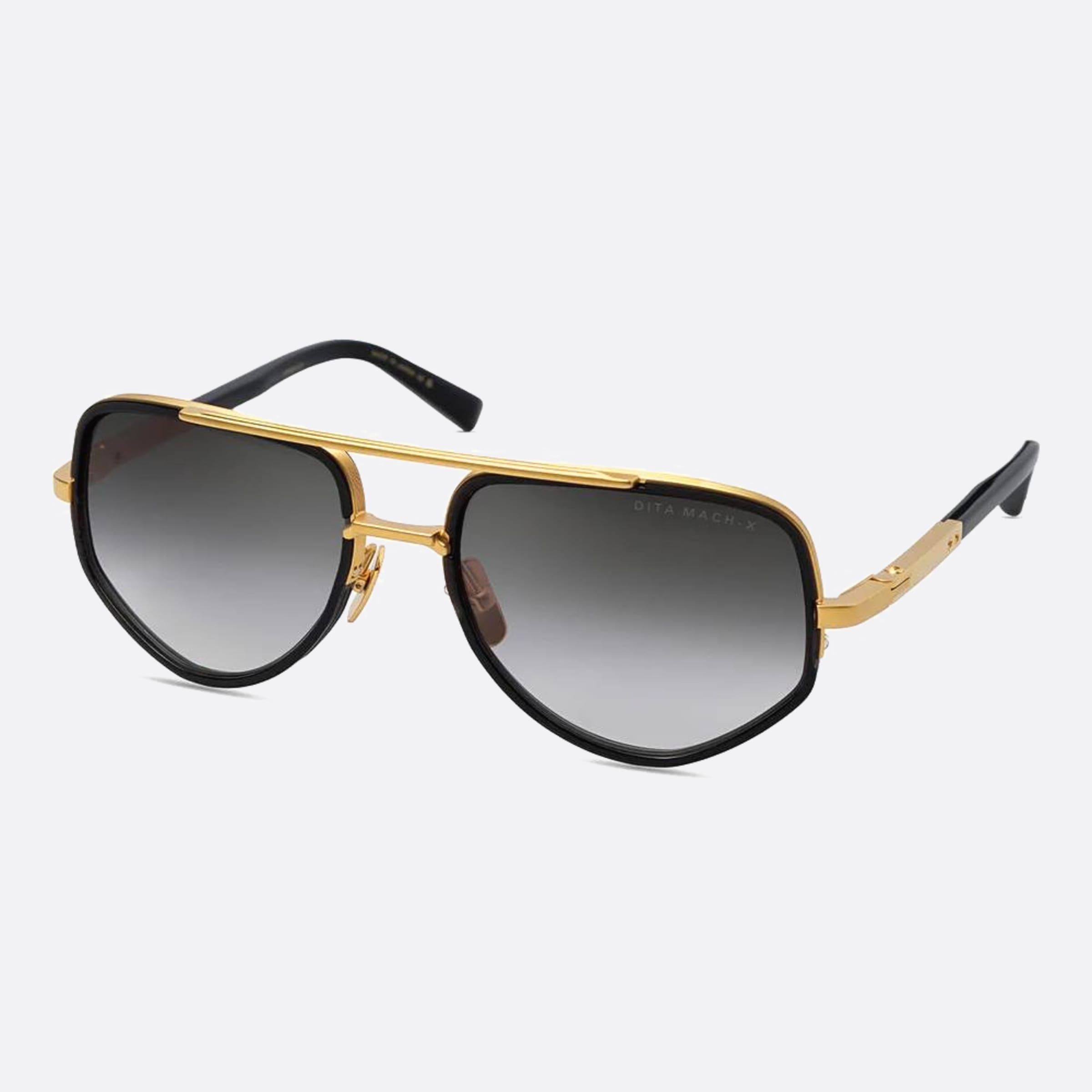 Dita 01mm Mach Dts463 Gold Pilot Unisex Sunglasses - Side View