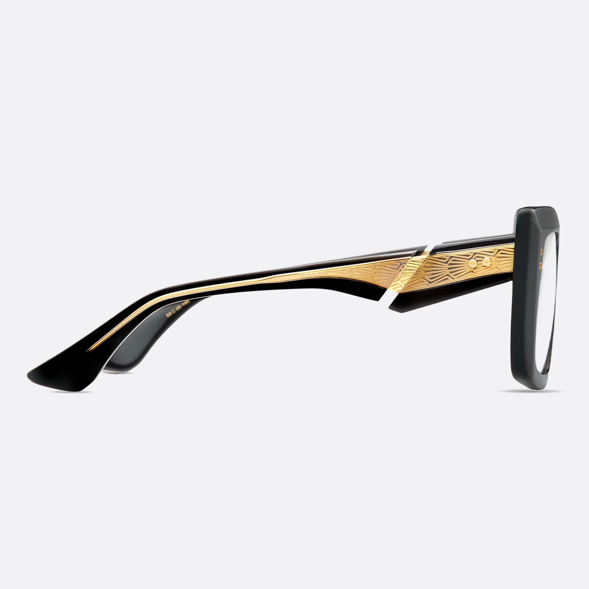 Dita 53mm Mahine Black Cat Eye Unisex Eyeglasses - Detail View