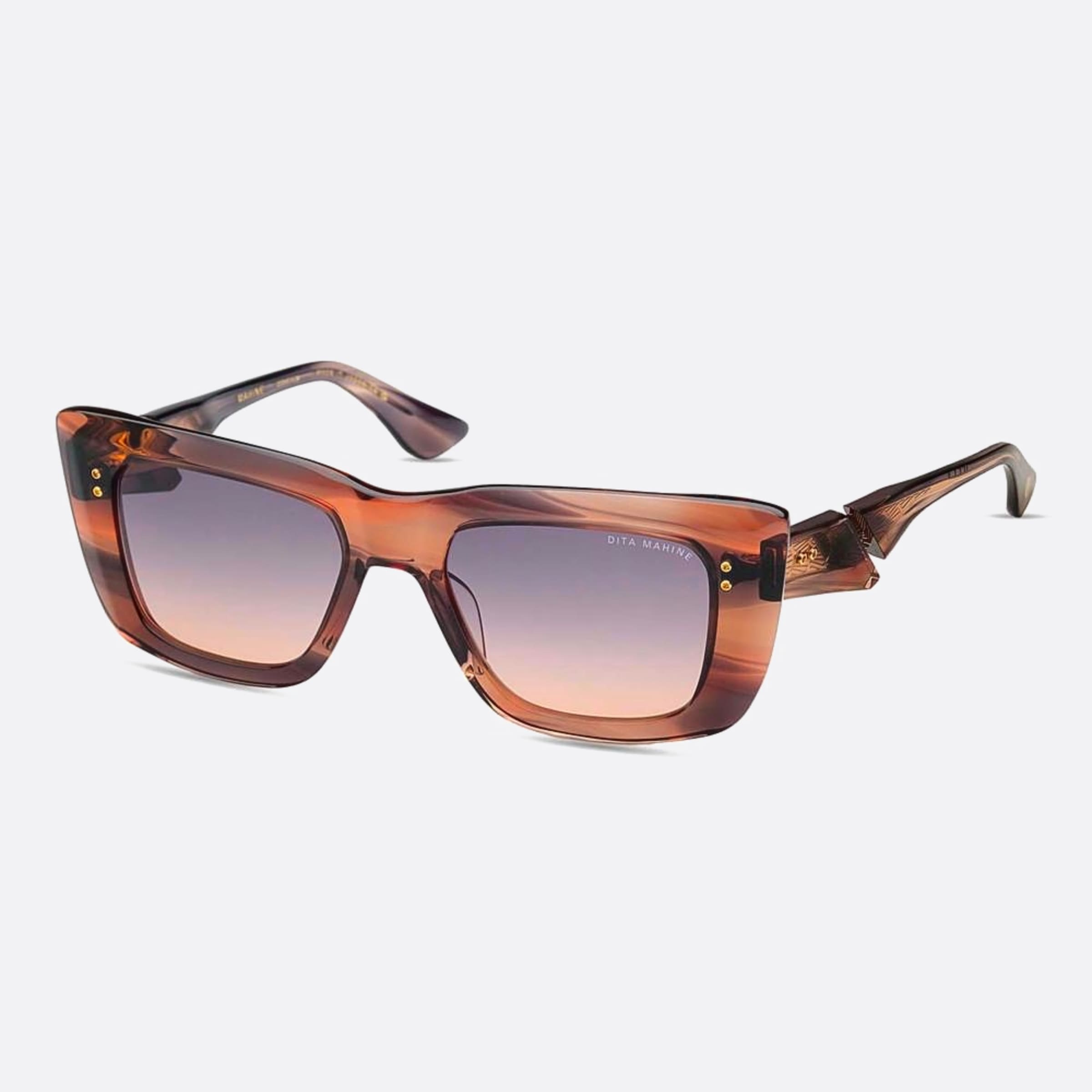 Dita 53mm Mahine Dts437 Pink Cat Eye Unisex Sunglasses - Side View