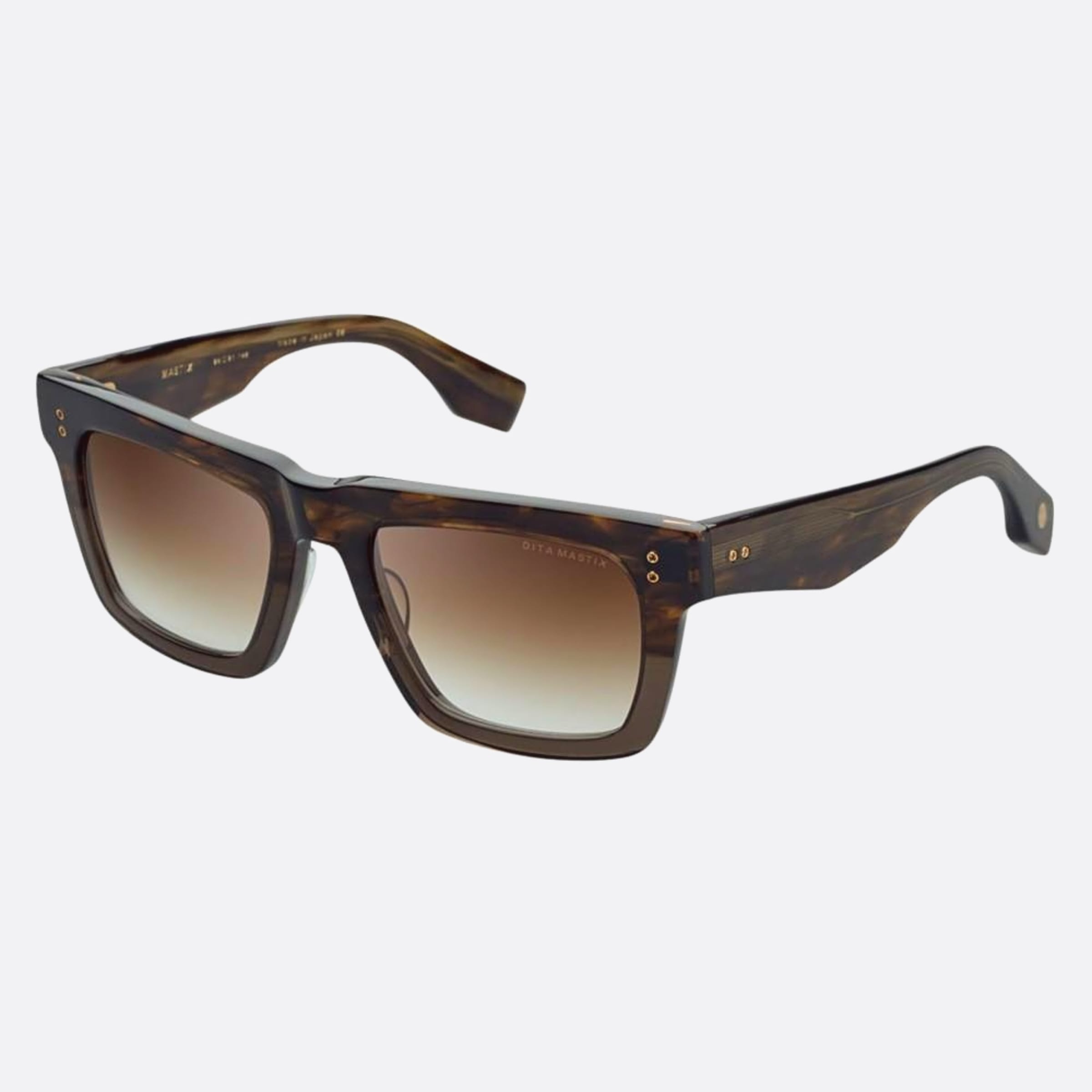 Dita 02mm Mastix Dts712 Brown Geometric Unisex Sunglasses - Side View