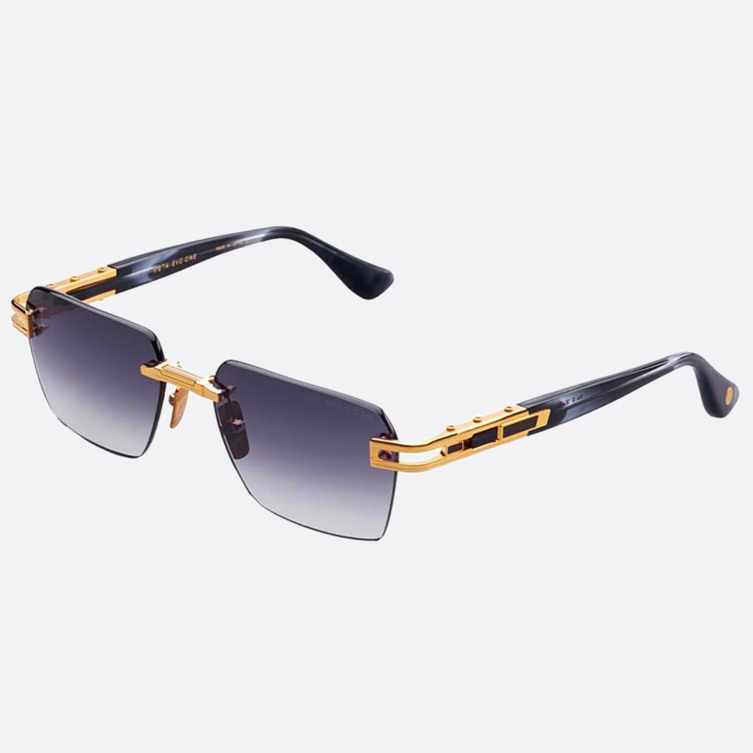 Dita 56mm Meta Evo One Gold Geometric Unisex Sunglasses - Side View