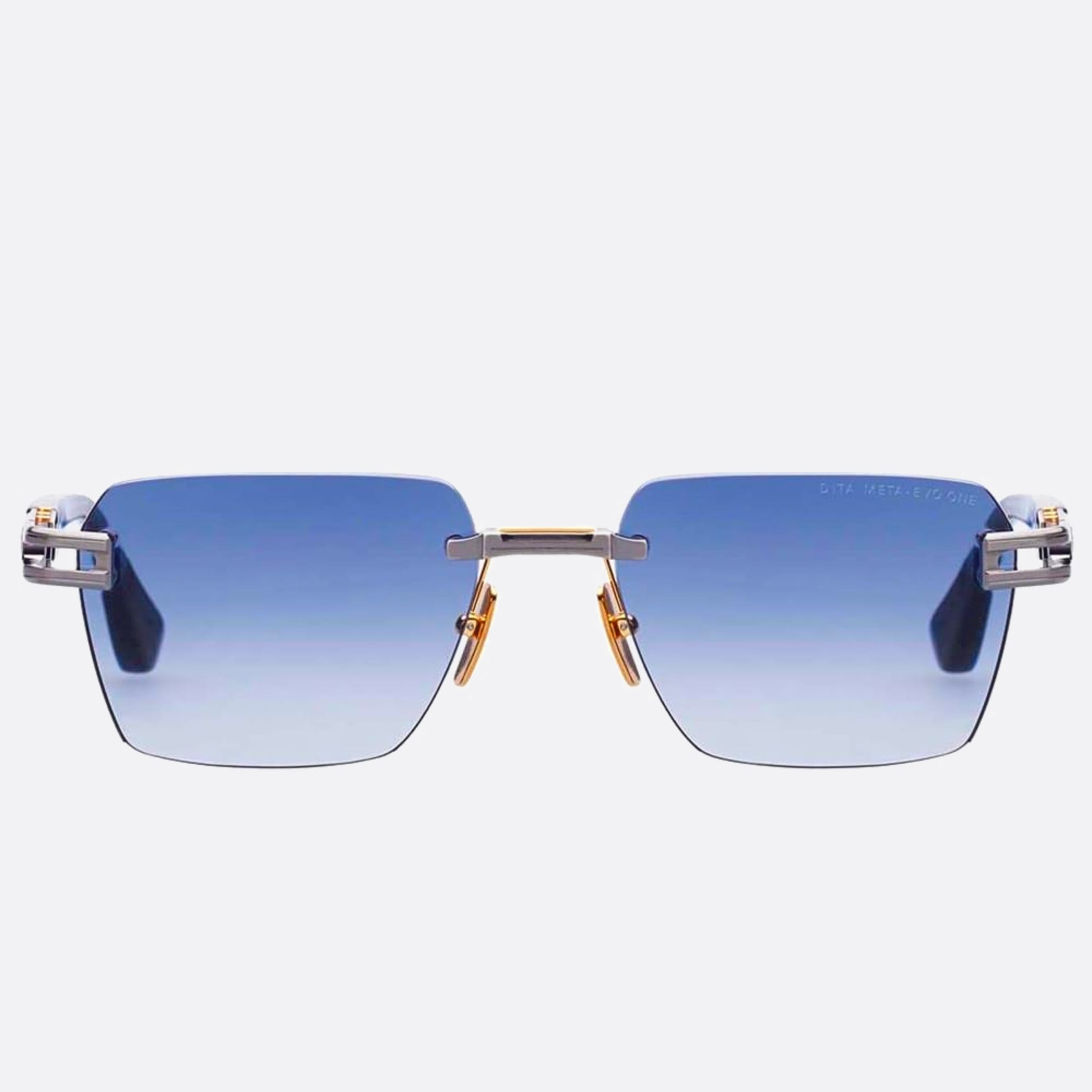 Dita 56mm Meta Evo One Blue Geometric Unisex Sunglasses - Main View