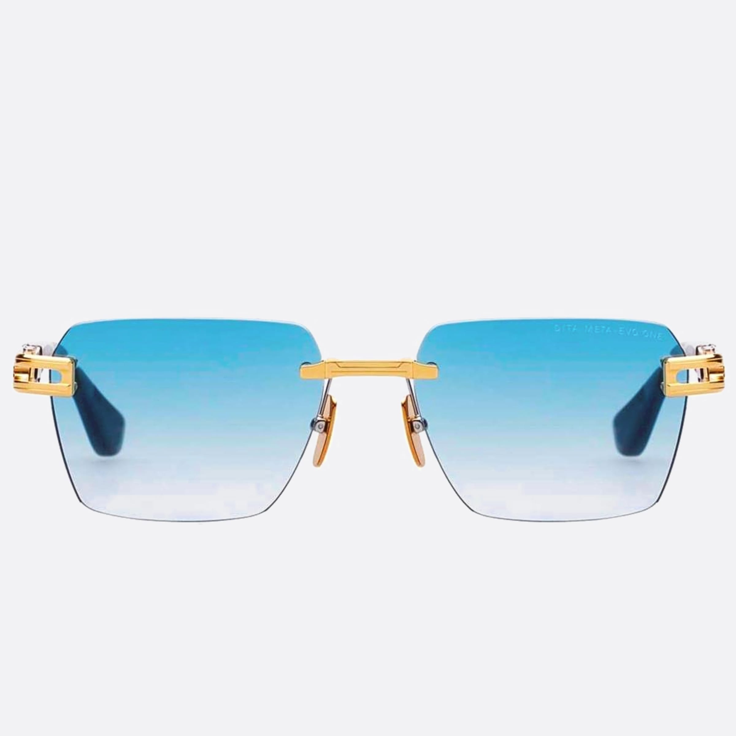 Dita 56mm Meta Evo One Yellow Geometric Unisex Sunglasses - Main View