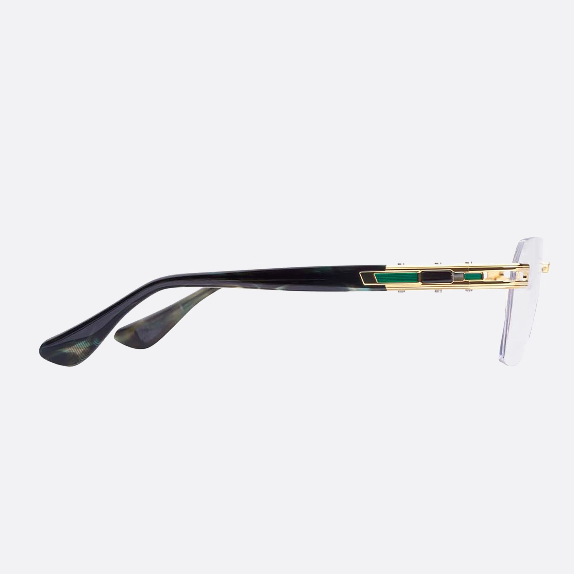 Dita 03mm Meta Evo Green Geometric Unisex Eyeglasses - Detail View