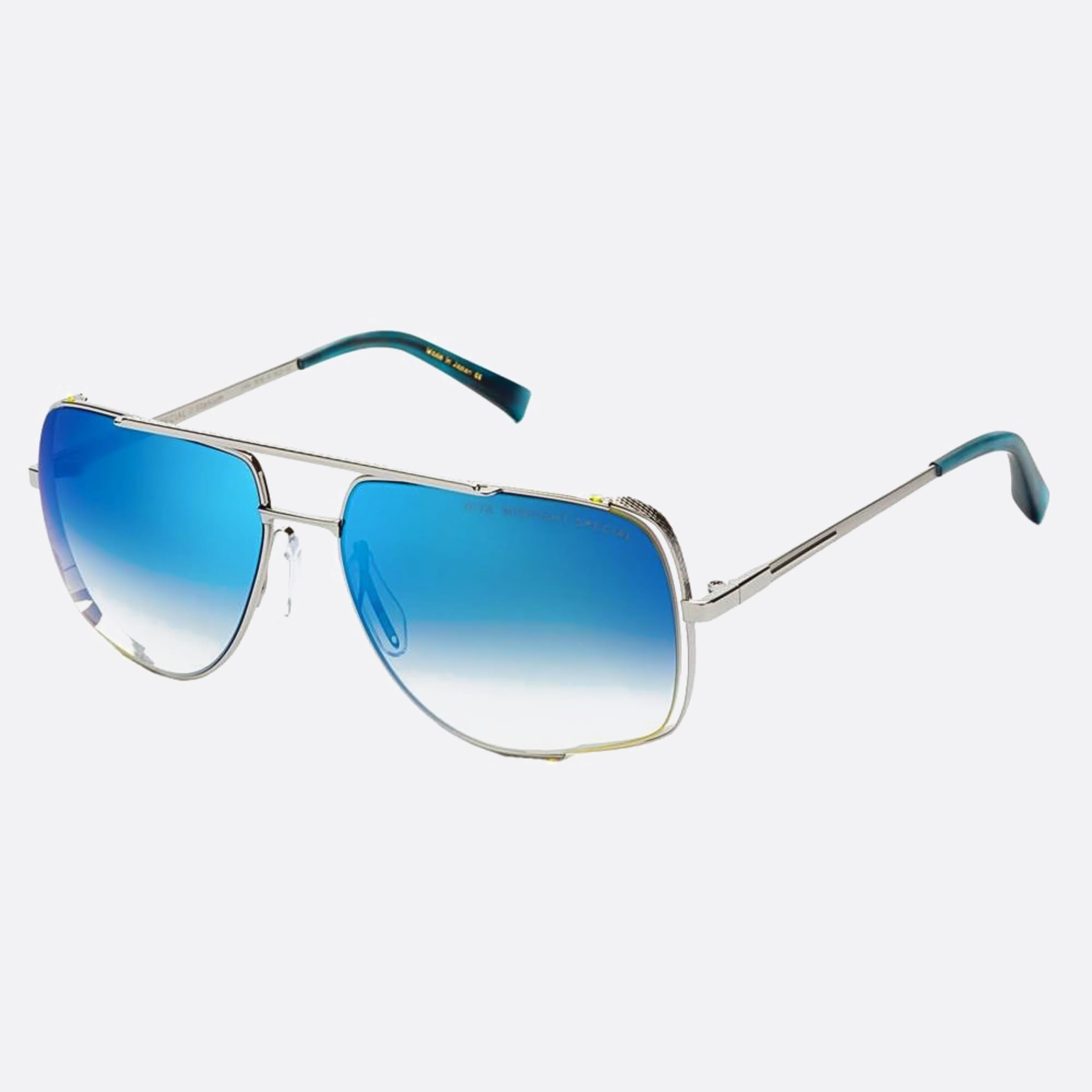 Dita 60mm Midnight Special Drx Pld Silver Geometric Unisex Sunglasses - Side View