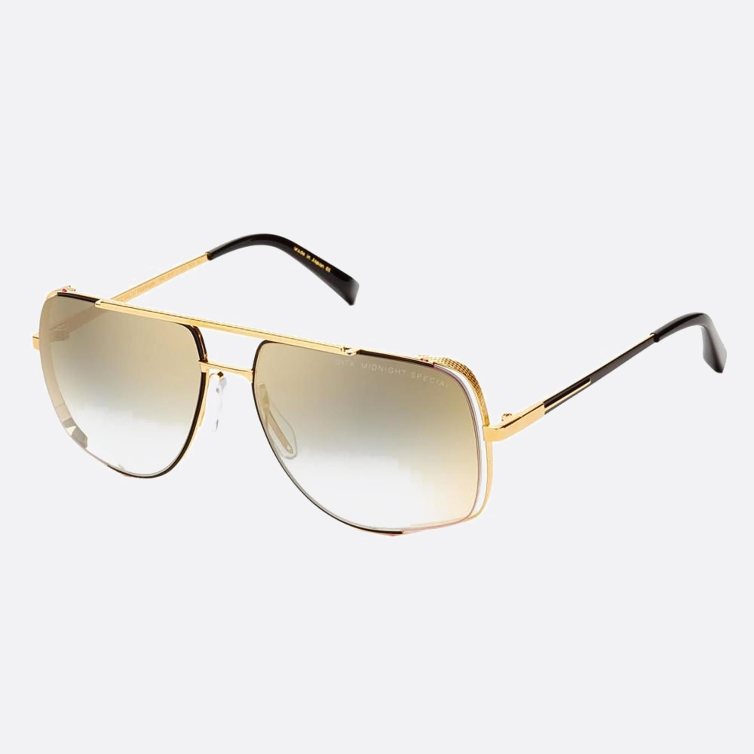 Dita 60mm Midnight Special Drx Gld Blk Gold Geometric Unisex Sunglasses - Side View