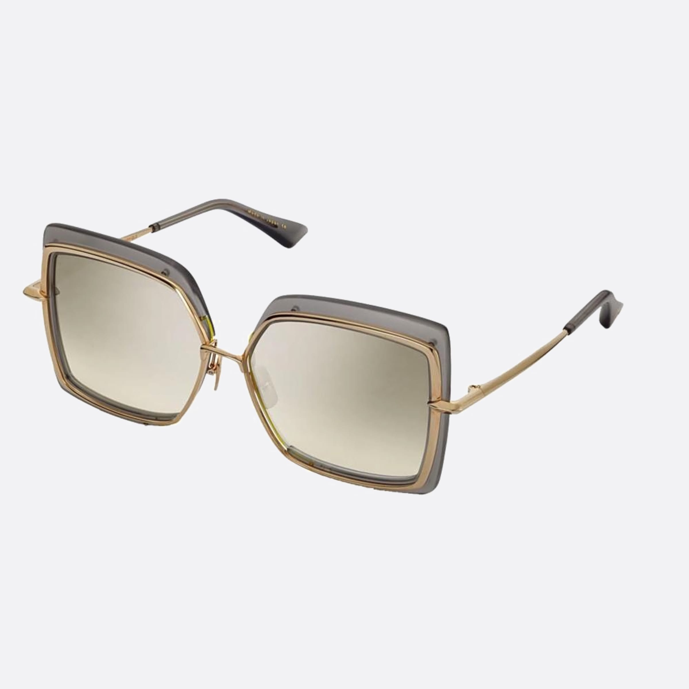 Dita 58mm Narcissus Grey Butterfly Unisex Sunglasses - Side View