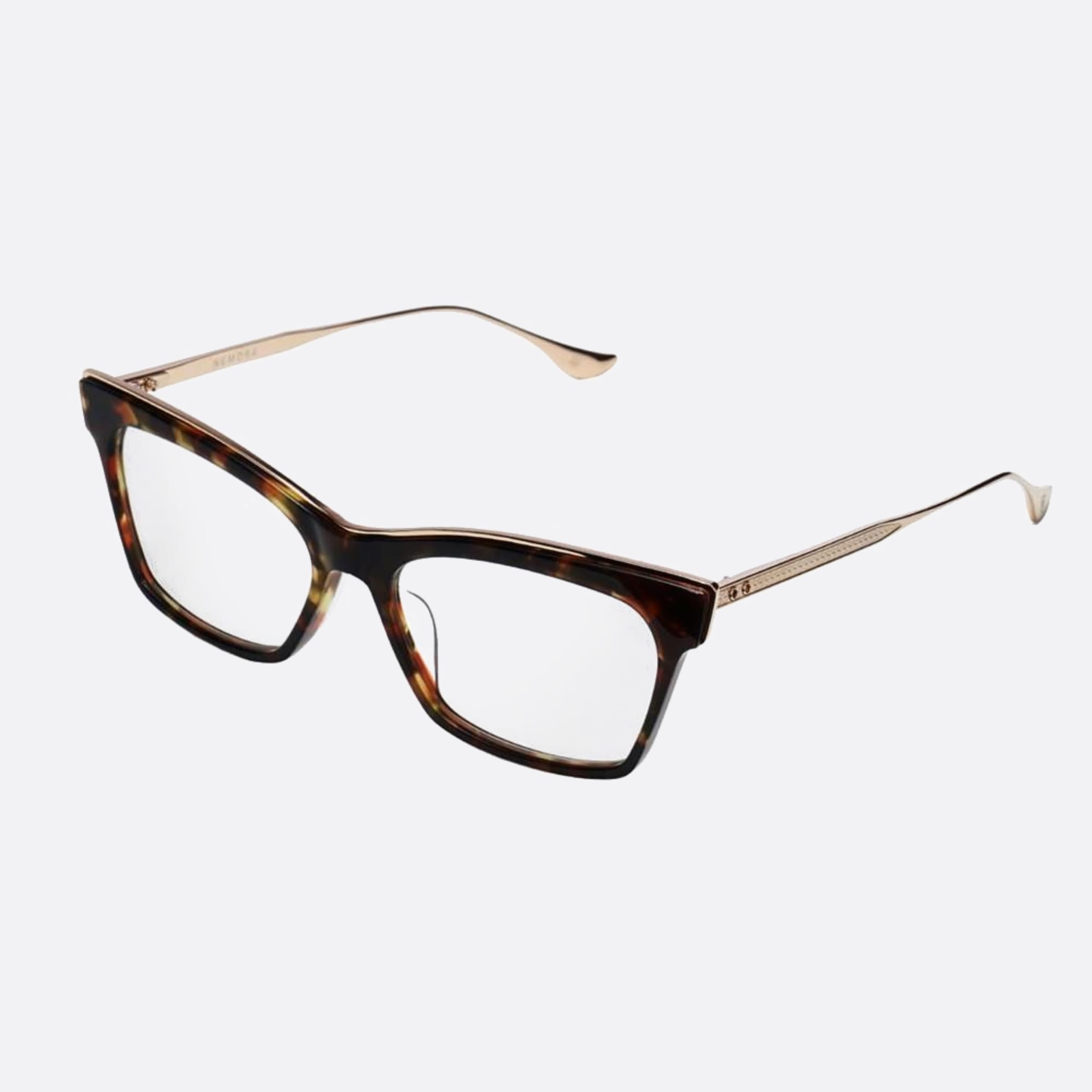 Dita 53mm Nemora Havana Cat Eye Unisex Eyeglasses - Side View