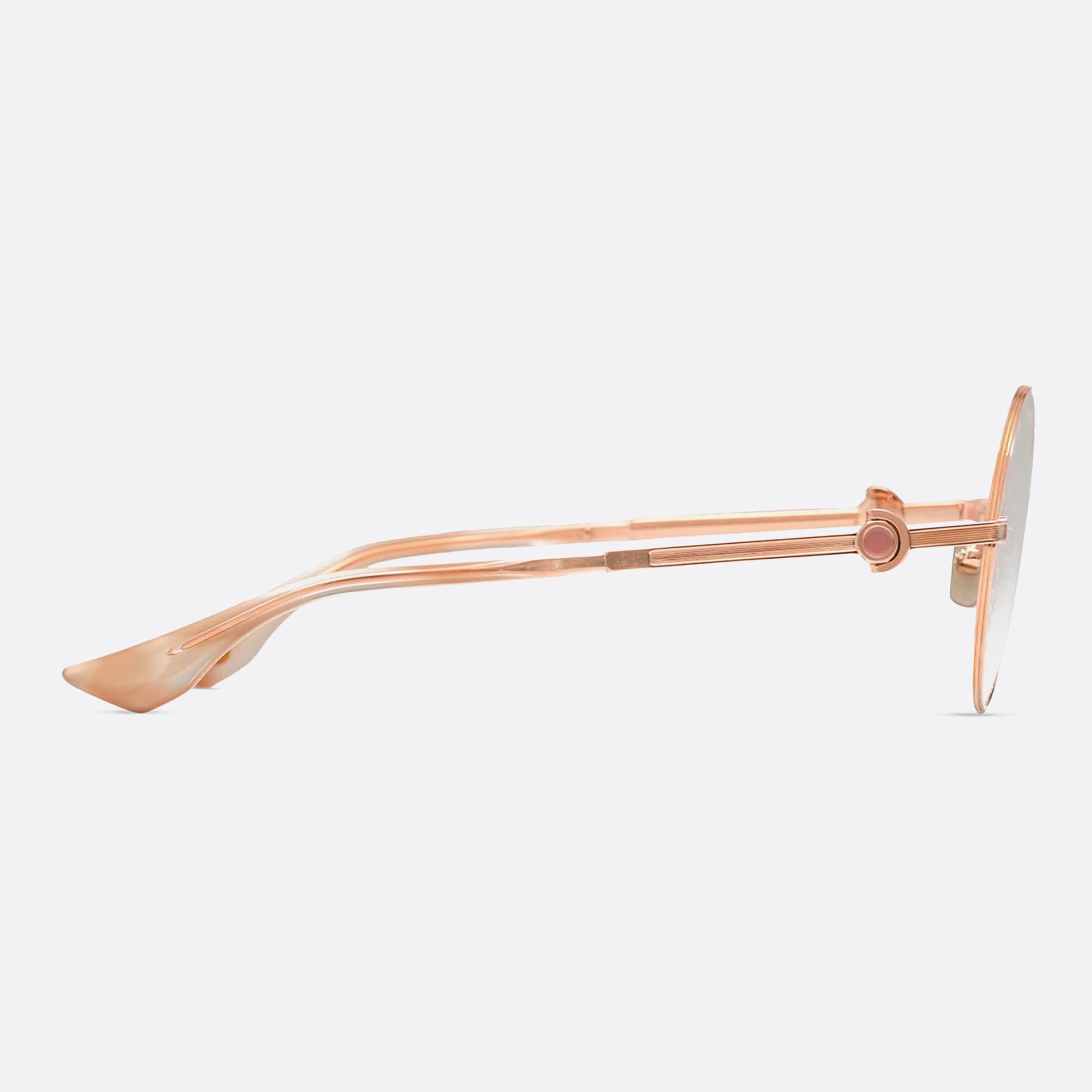 Dita 55mm Nukou Rose Gold Round Unisex Eyeglasses - Detail View