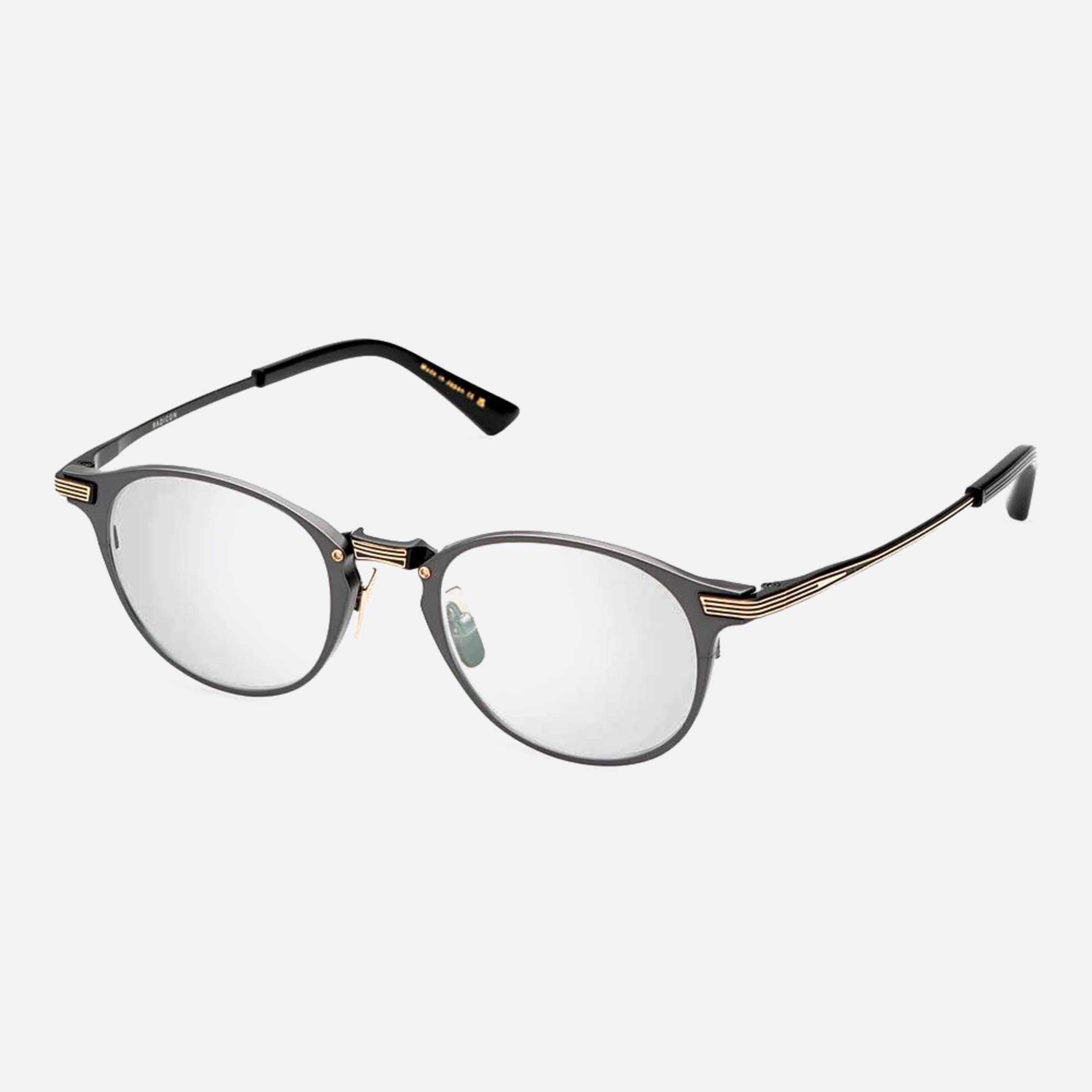 Dita 01mm Radicon Dtx166 Grey Pantos Unisex Eyeglasses - Side View