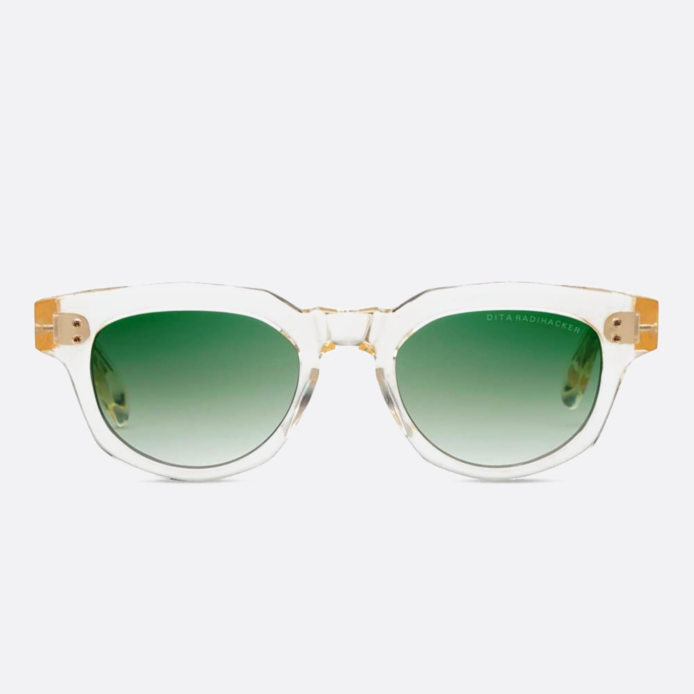 Dita 51mm Radihacker Dts726 Transparent Squared Unisex Sunglasses - Main View