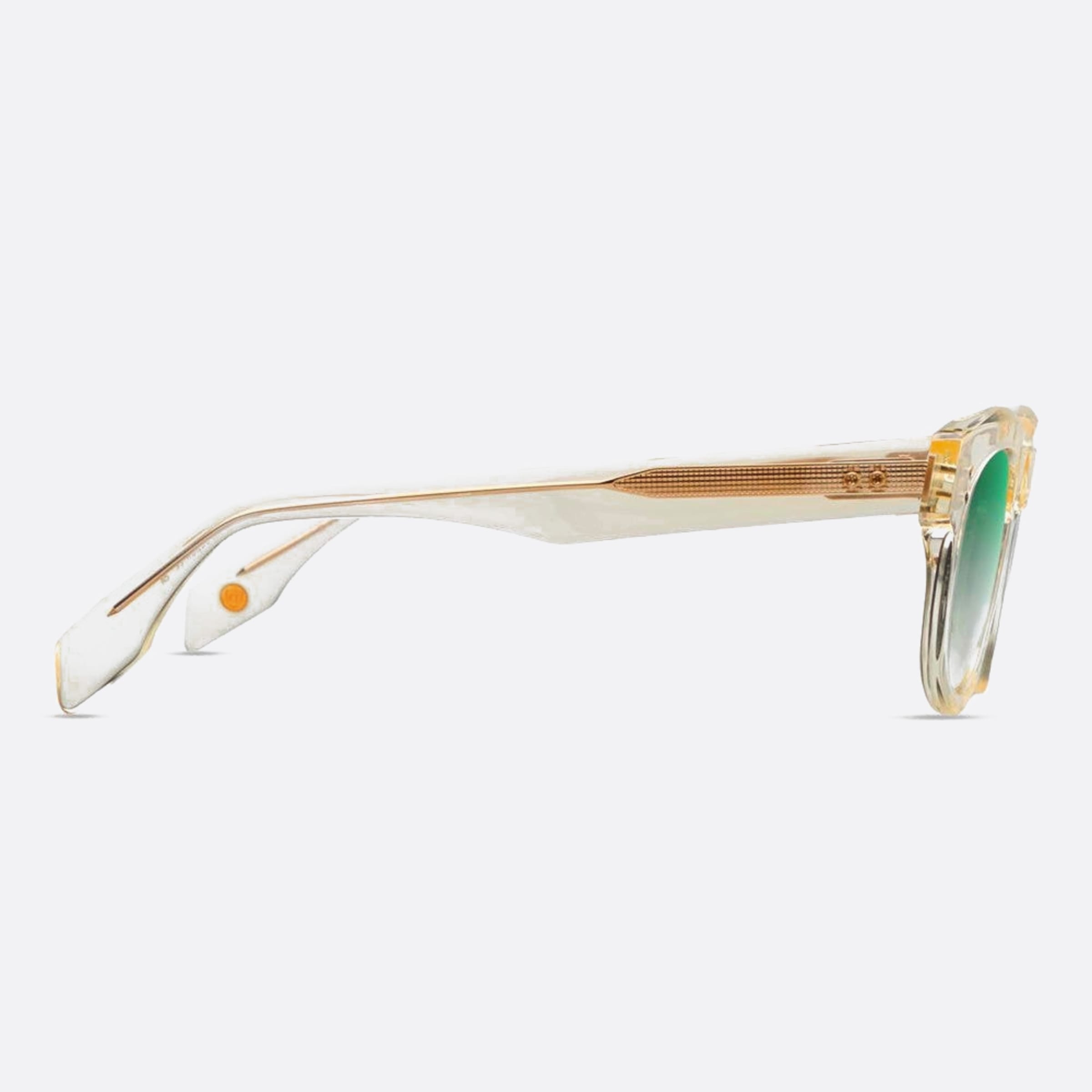 Dita 51mm Radihacker Dts726 Transparent Squared Unisex Sunglasses - Detail View