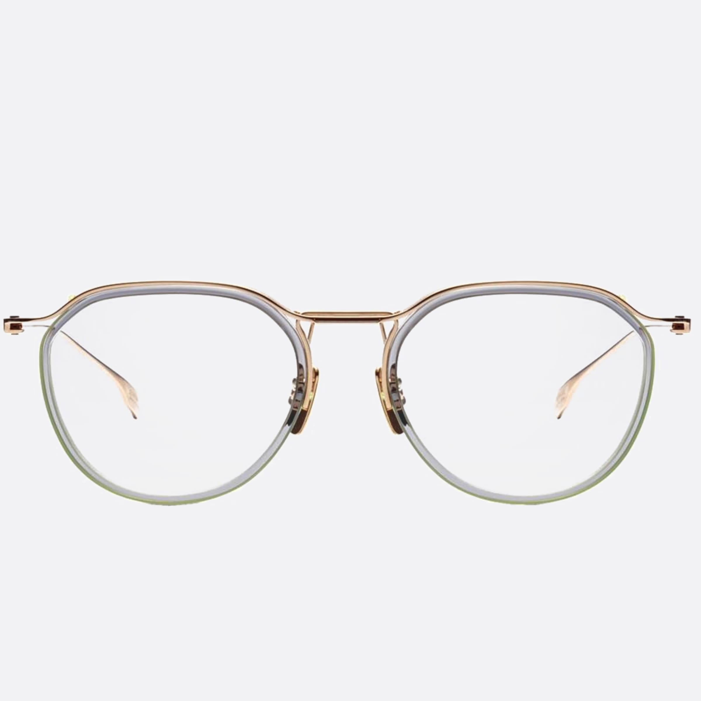 Dita 49mm Schema Two Silver Round Unisex Eyeglasses - Main View