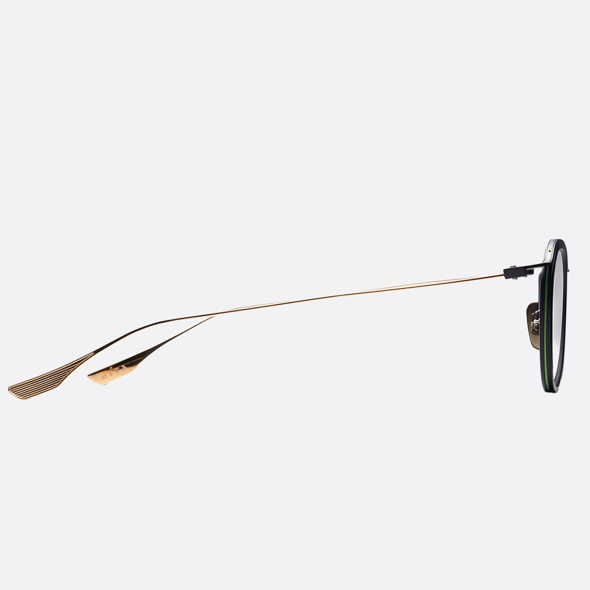 Dita 49mm Schema Two Black Round Unisex Eyeglasses - Detail View