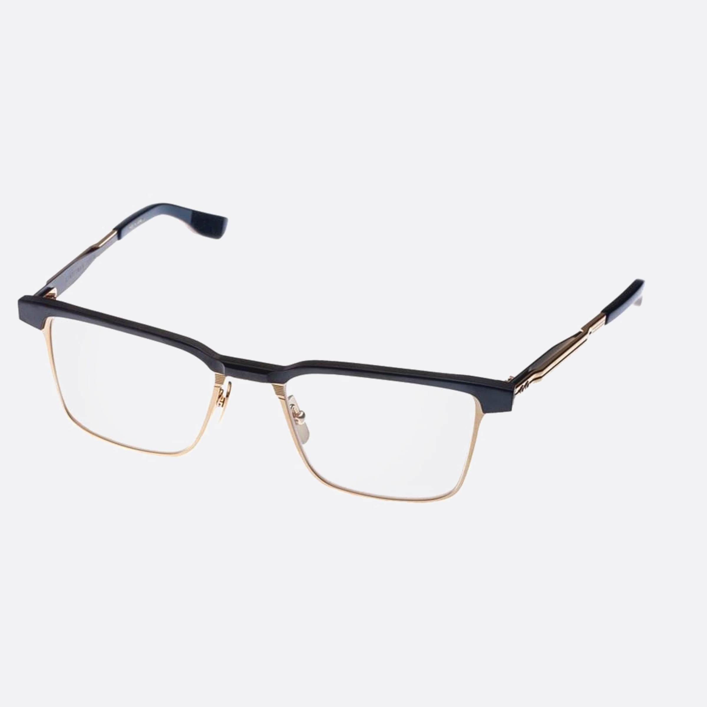 Dita 53mm Senator Three Black Geometric Unisex Eyeglasses - Side View