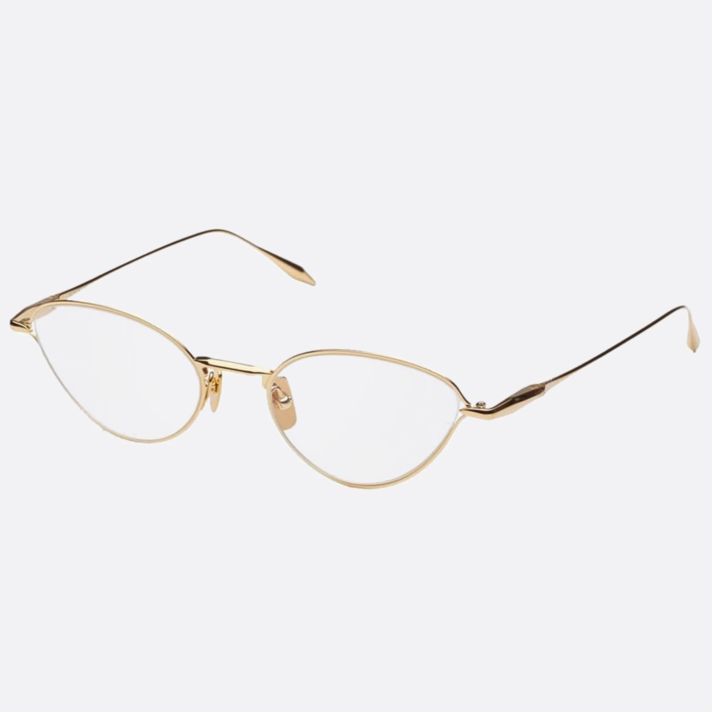 Dita 02mm Sincetta Gold Cat Eye Unisex Eyeglasses - Side View