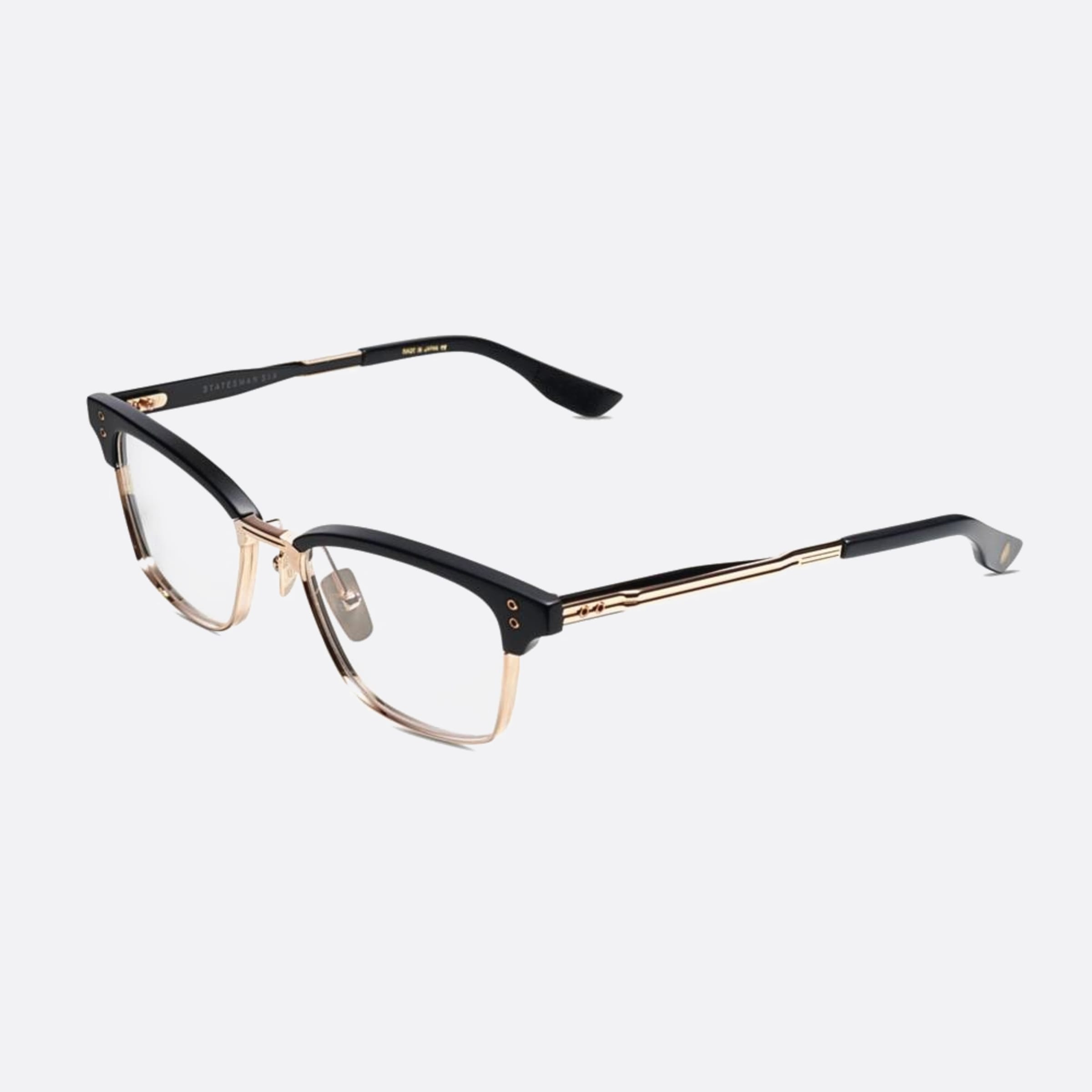 Dita 52mm Statesman Six Dtx132 Black Cat Eye Unisex Eyeglasses - Side View