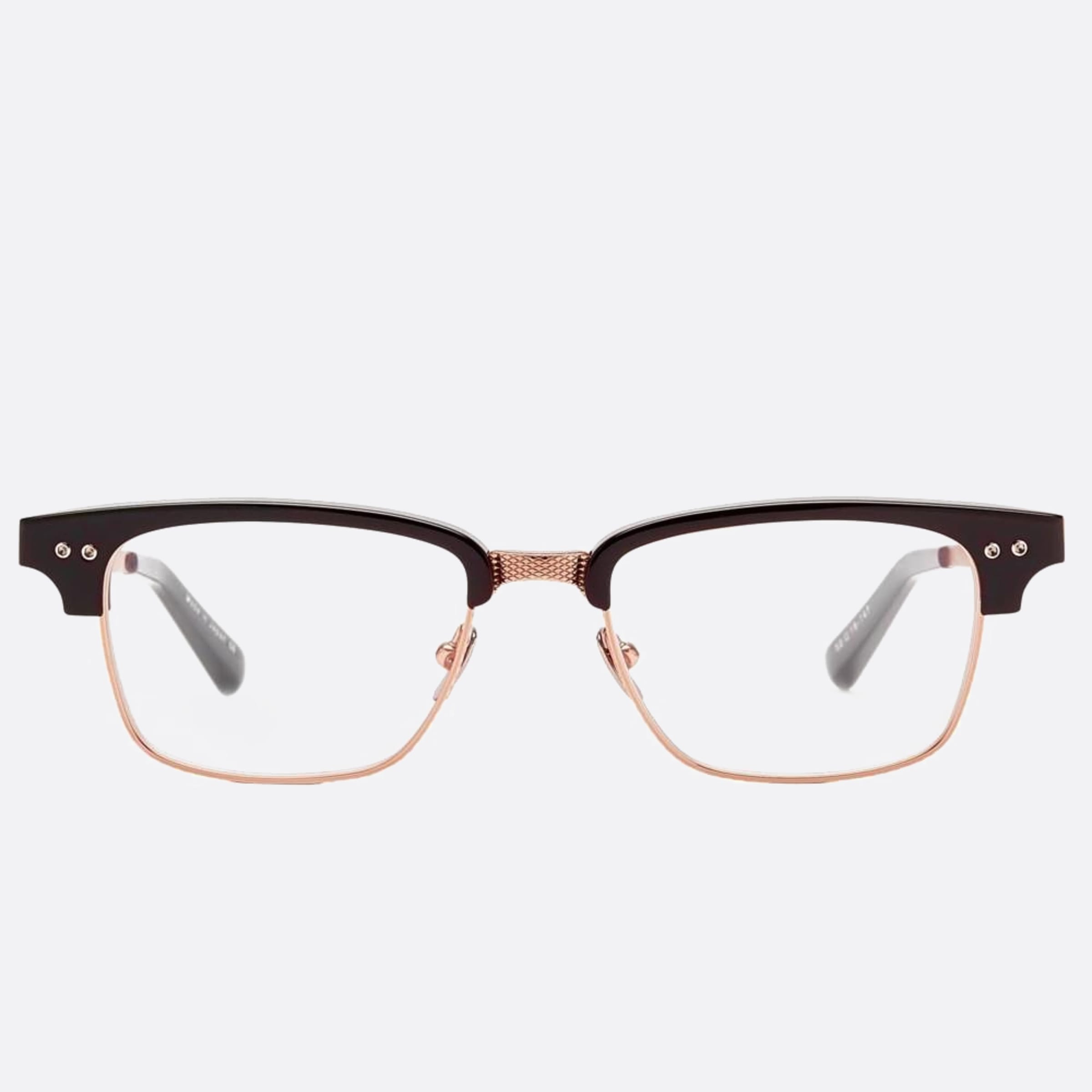 Dita 55mm Statesman Three Blk Rgd Black Geometric Unisex Eyeglasses - Main View