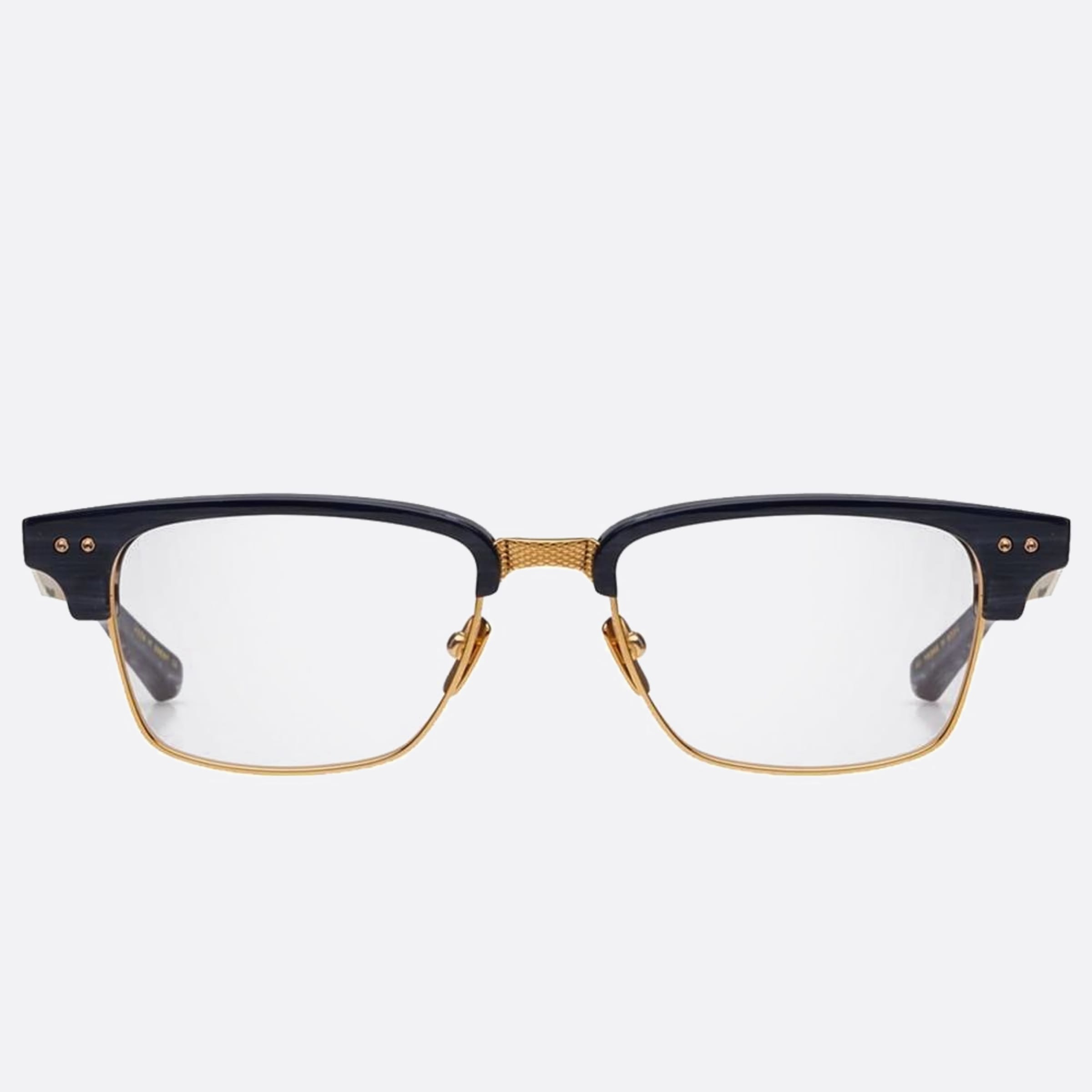 Dita 52mm Statesman Three Gry Gld Grey Geometric Unisex Eyeglasses - Main View