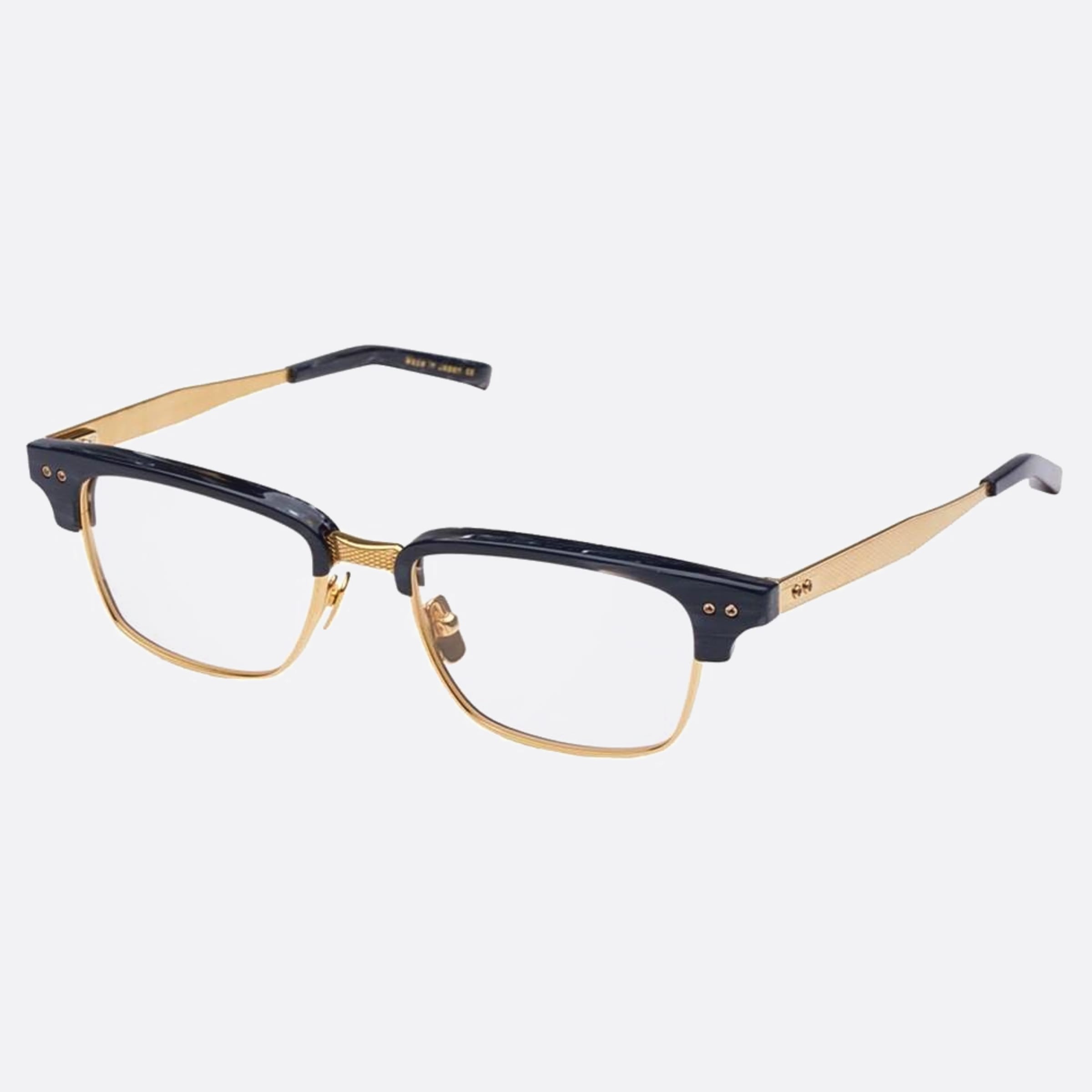 Dita 52mm Statesman Three Gry Gld Grey Geometric Unisex Eyeglasses - Side View