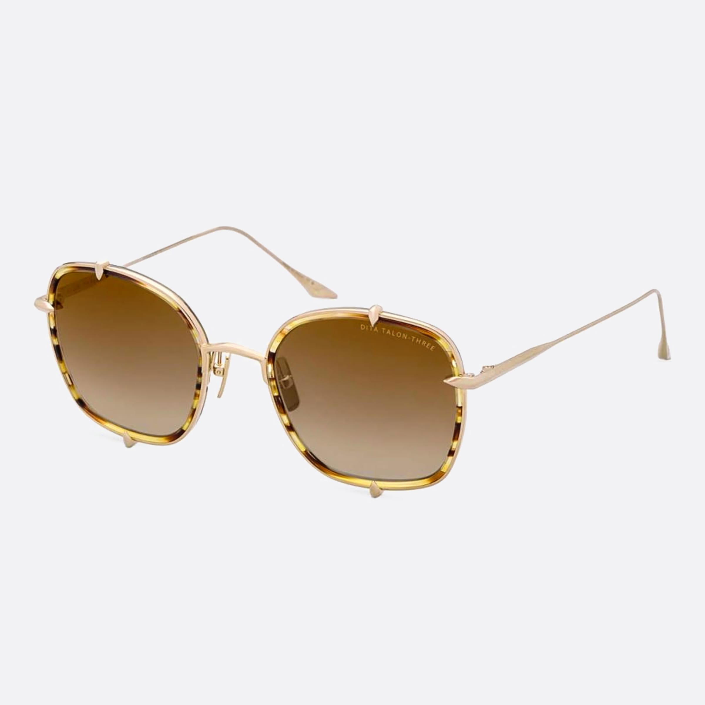 Dita 52mm Talon Three Dts442 Havana Butterfly Unisex Sunglasses - Side View