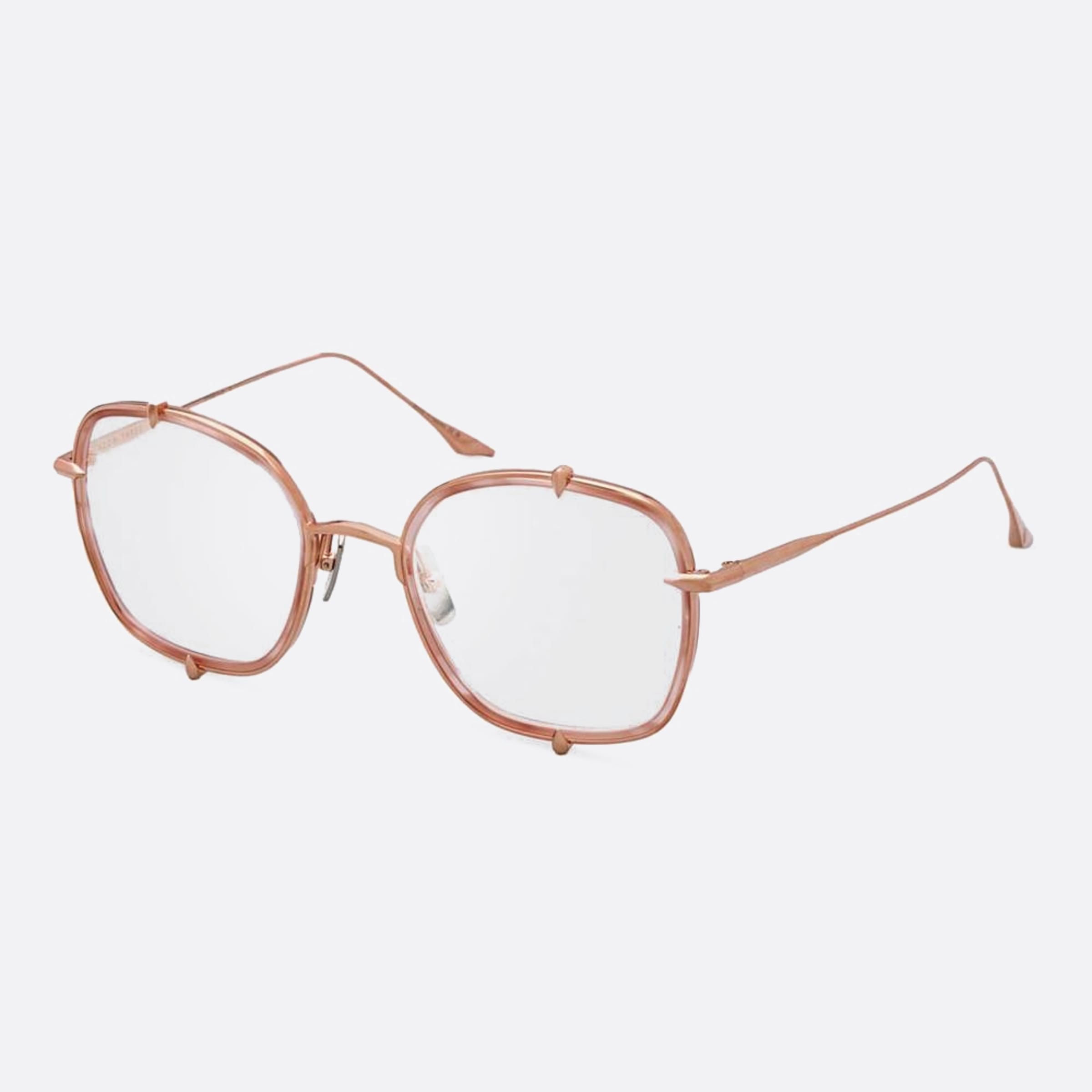 Dita 52mm Talon Three Dtx442 Rose Gold Butterfly Unisex Eyeglasses - Side View