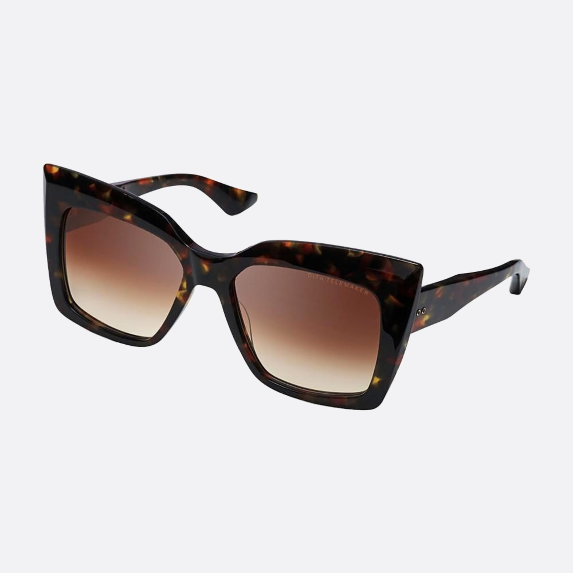 Dita 02mm Telemaker Havana Butterfly Unisex Sunglasses - Side View