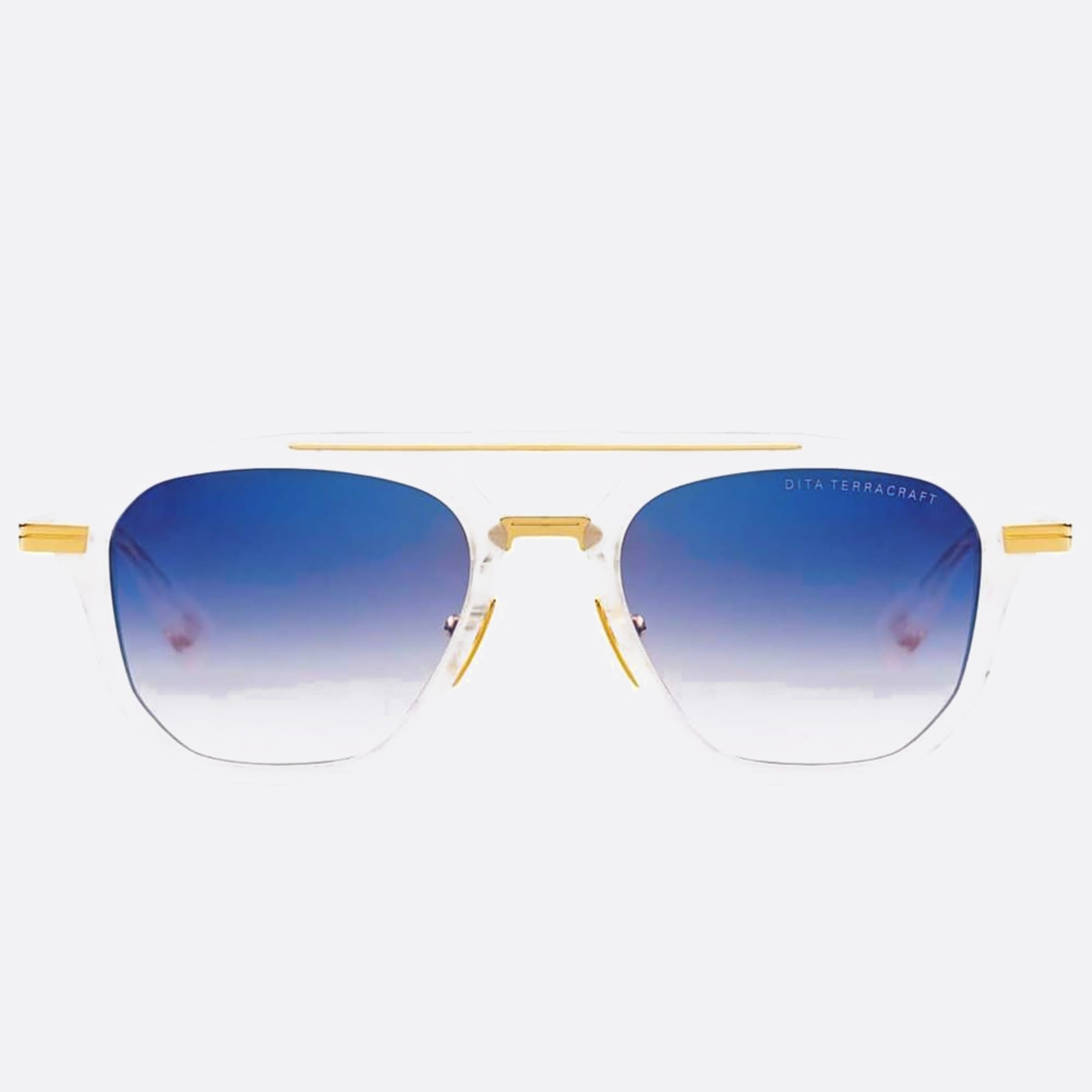 Dita 02mm Terracraft White Geometric Unisex Sunglasses - Main View
