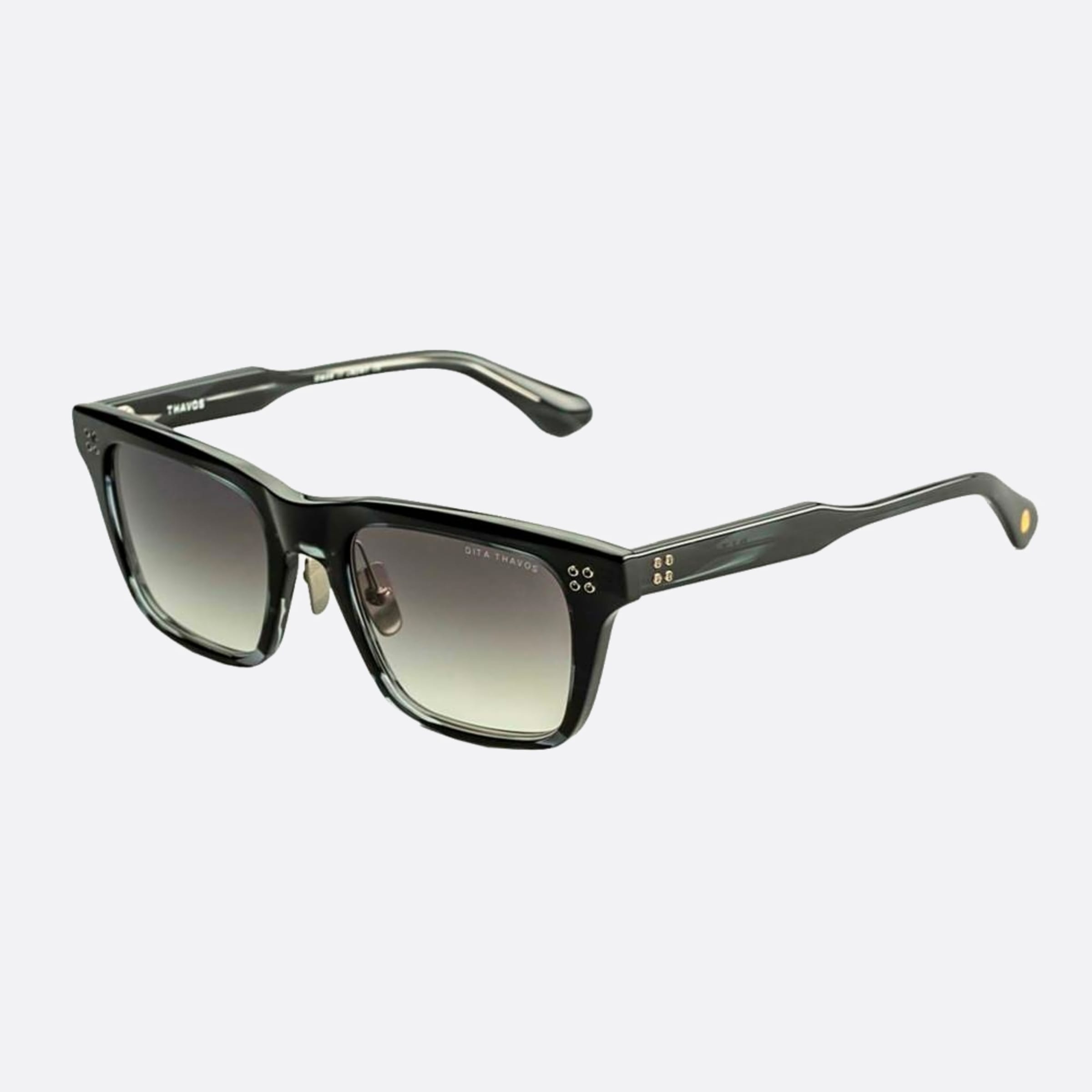 Dita 01mm Thavos Grey Squared Unisex Sunglasses - Side View