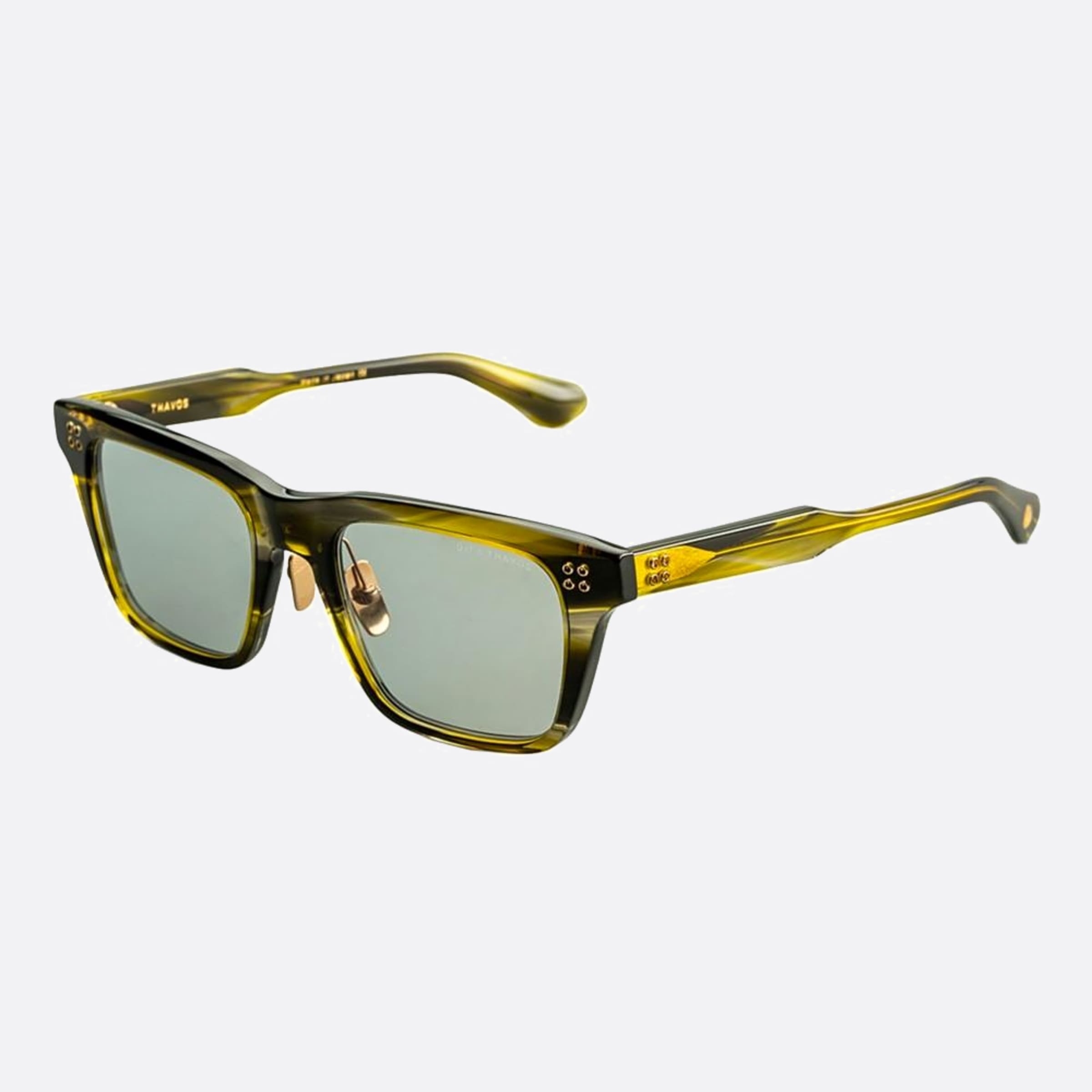 Dita 03mm Thavos Grey Squared Unisex Sunglasses - Side View