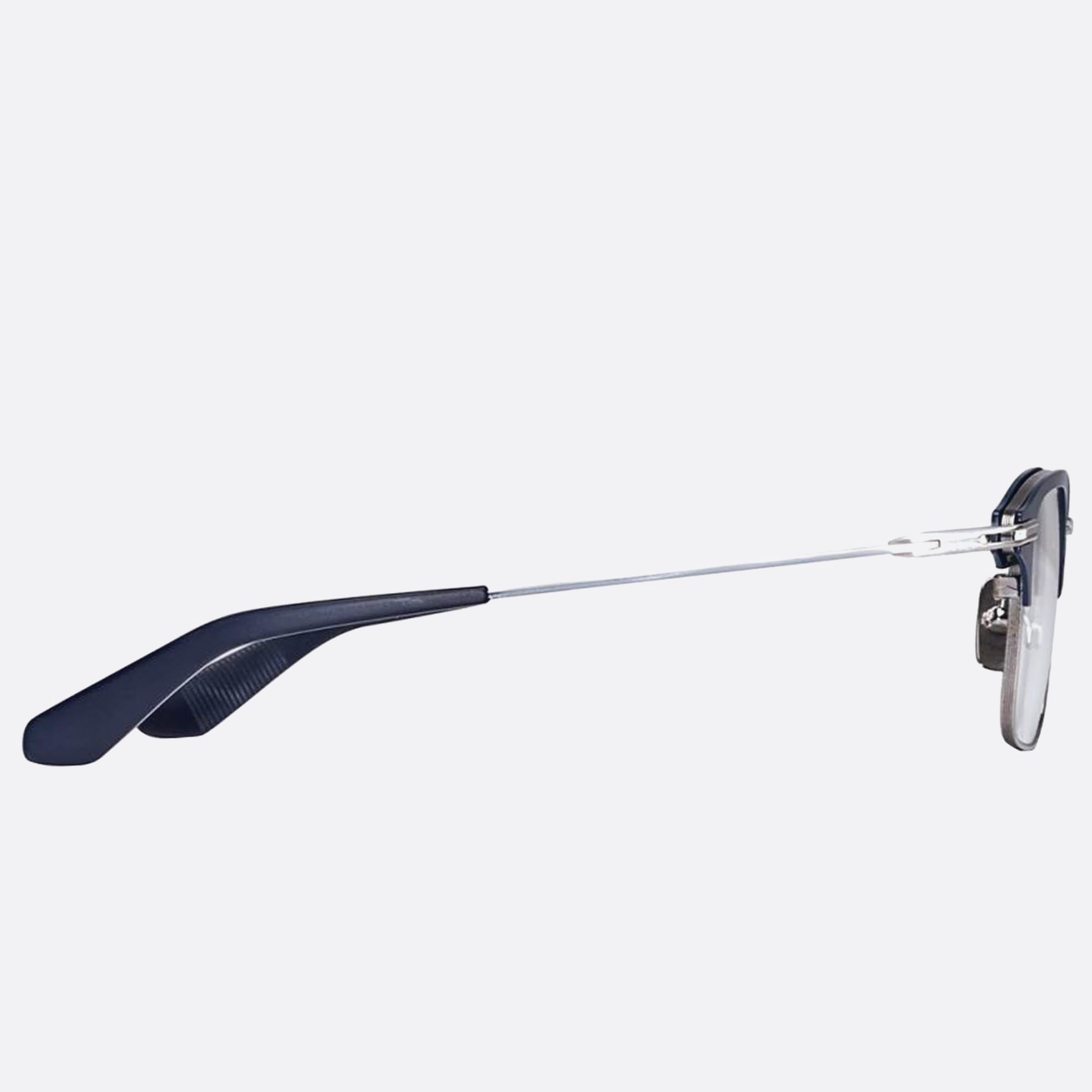Dita 03mm Typographer Blue Geometric Unisex Eyeglasses - Detail View