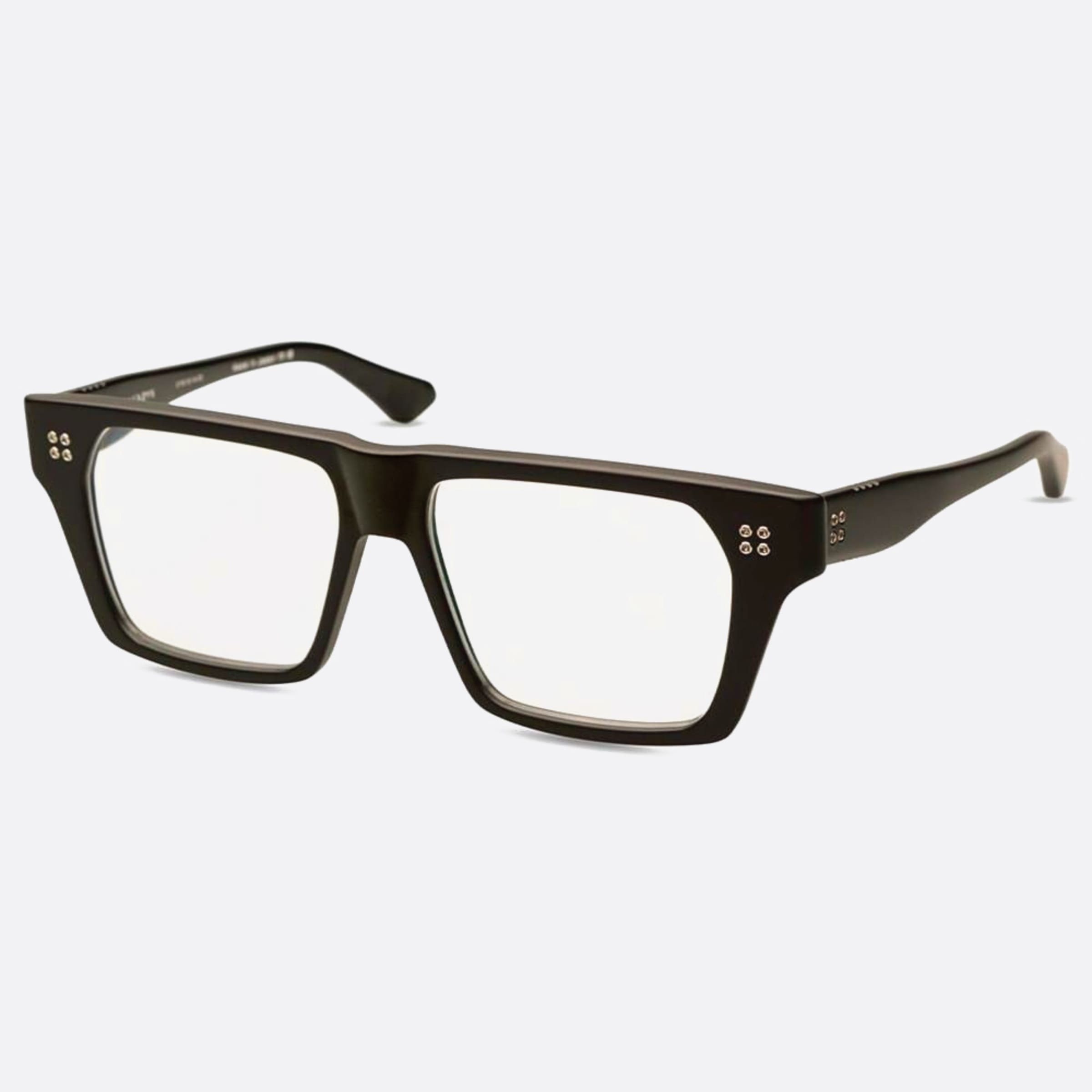 Dita 56mm Venzyn Black Geometric Unisex Eyeglasses - Side View
