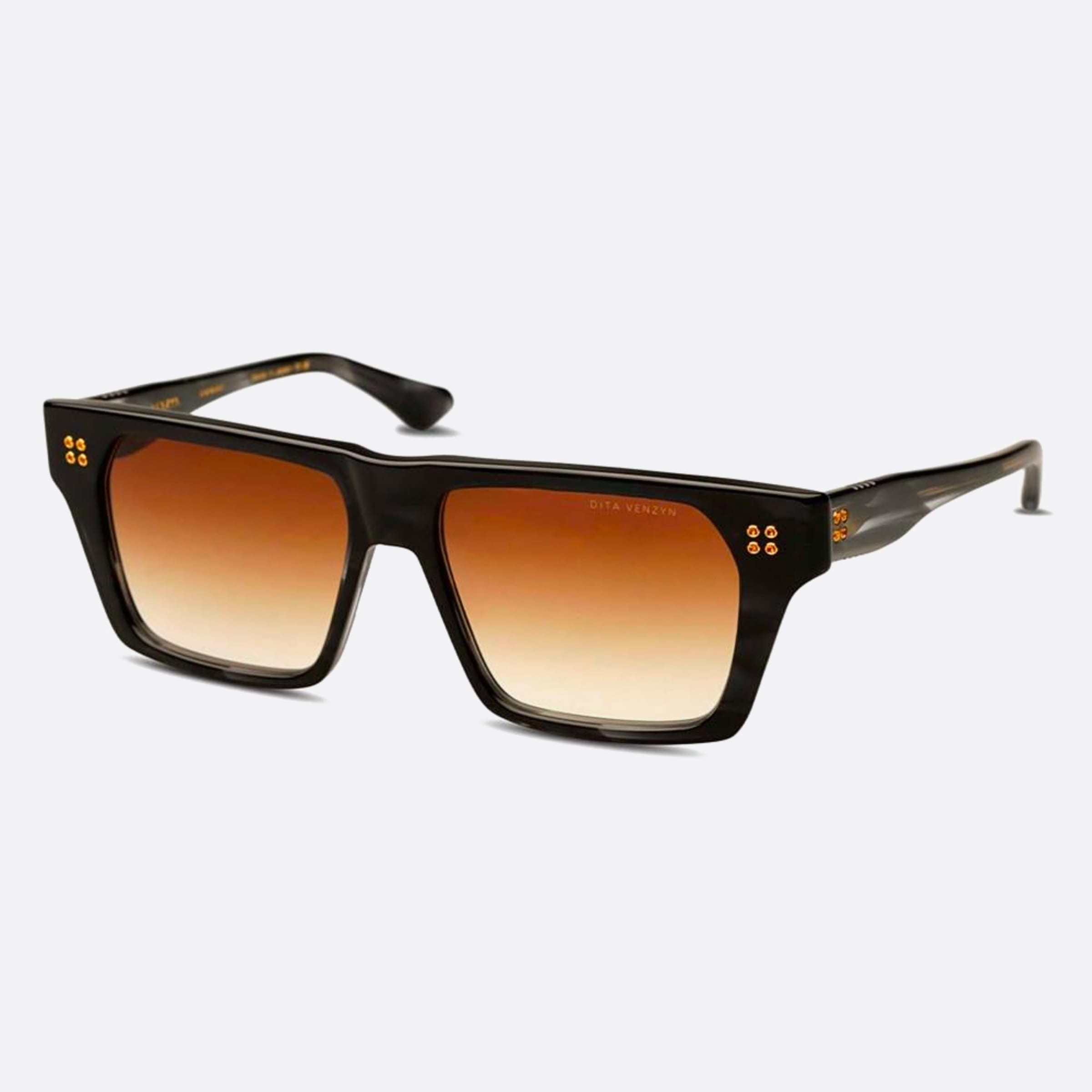 Dita 56mm Venzyn Sun Black Squared Unisex Sunglasses - Side View