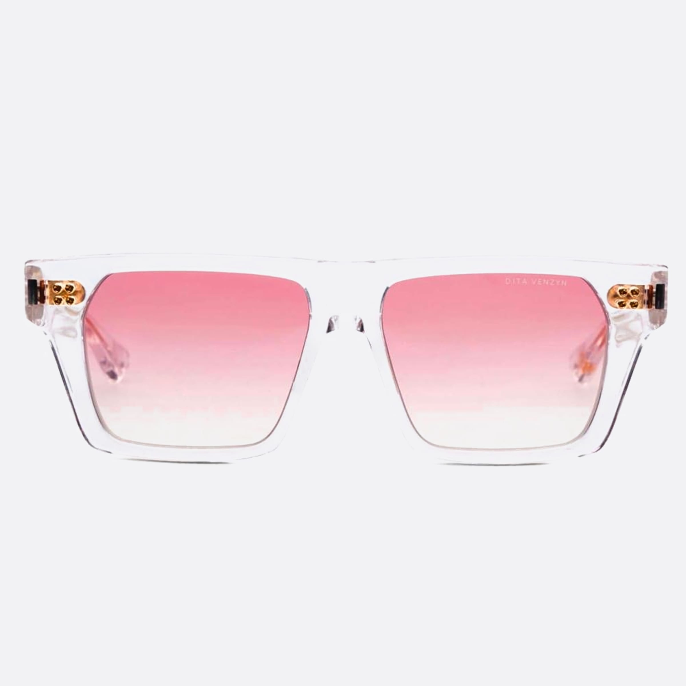 Dita 56mm Venzyn Sun Transparent Squared Unisex Sunglasses - Main View