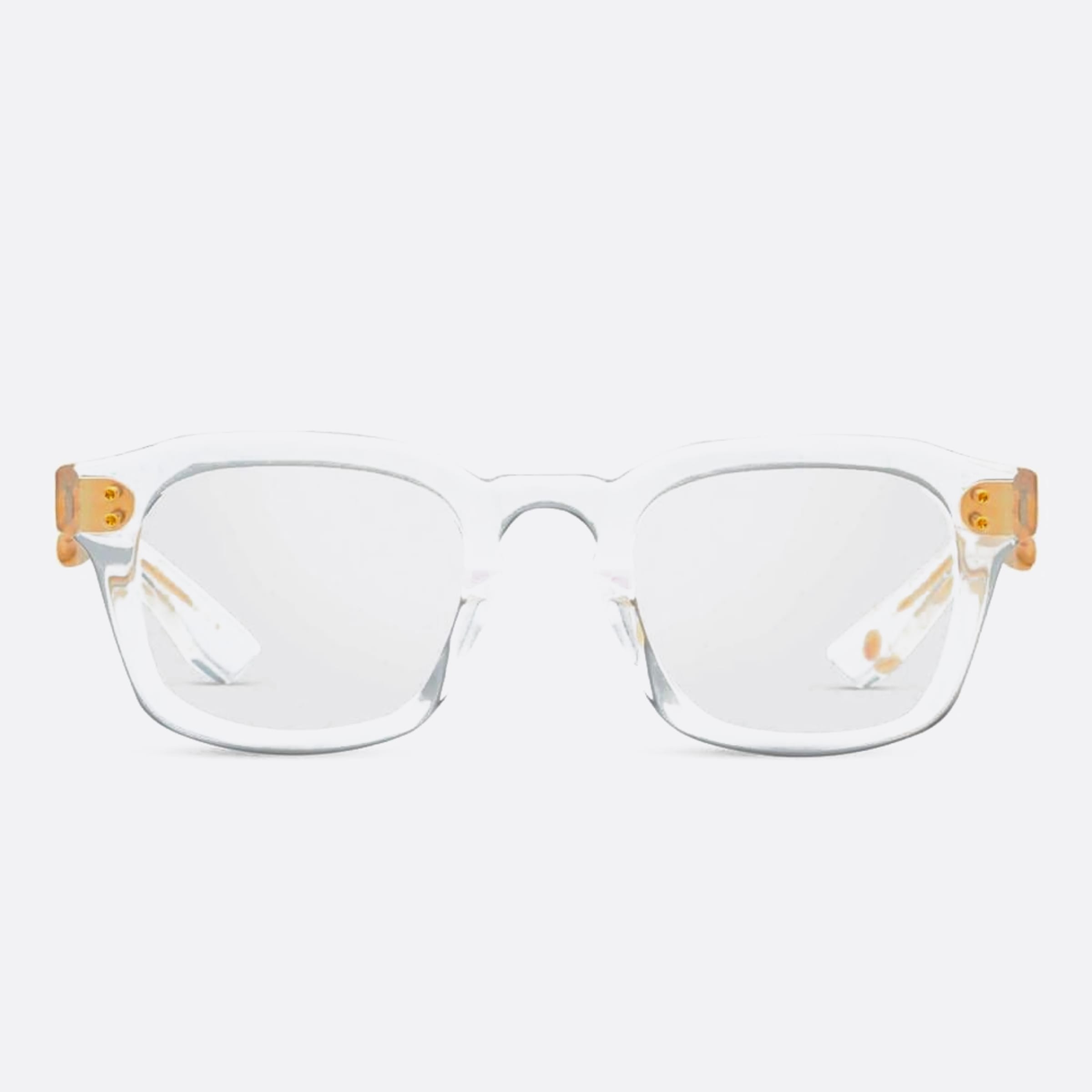 Dita 48mm Waylun Transparent Squared Unisex Eyeglasses - Main View