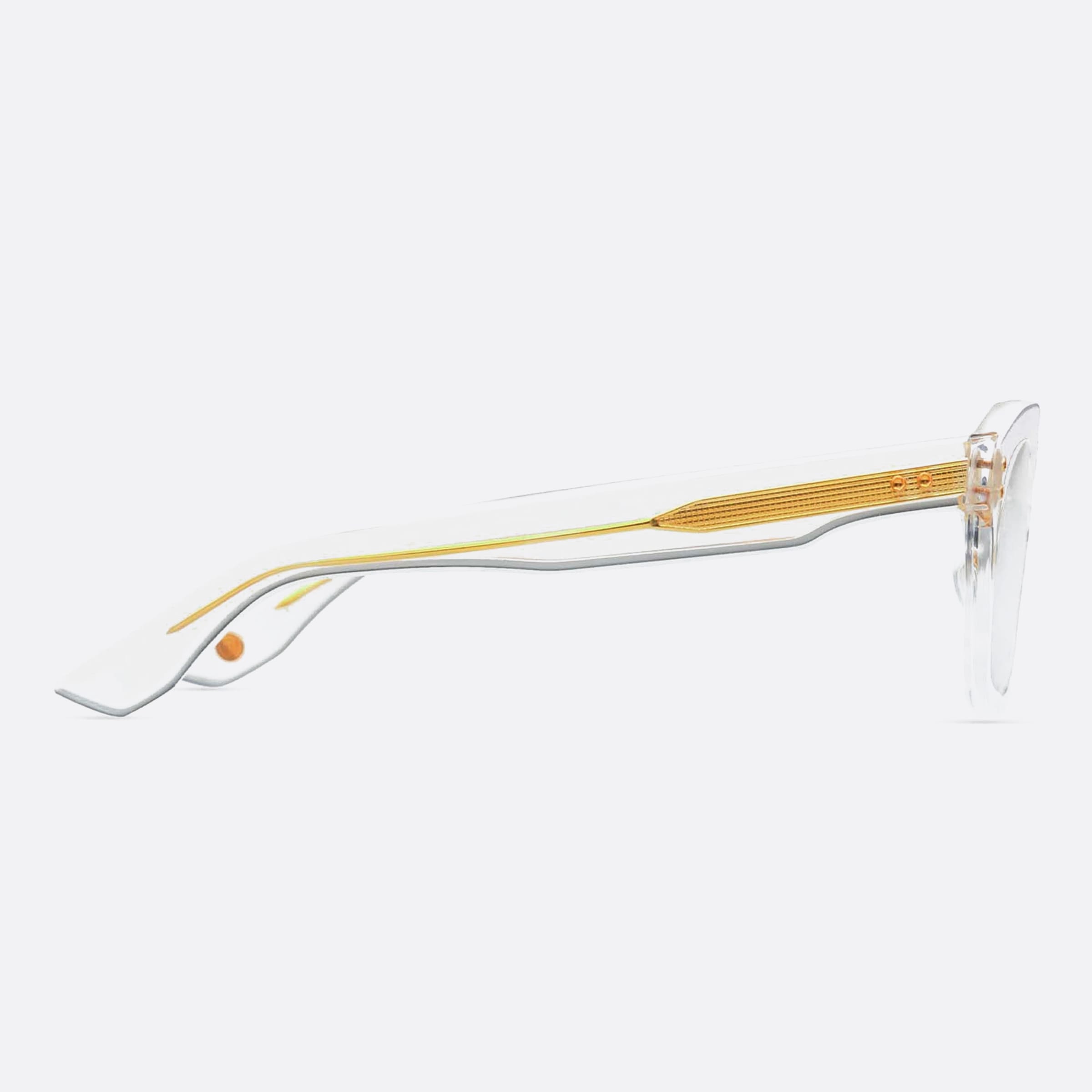 Dita 48mm Waylun Transparent Squared Unisex Eyeglasses - Detail View