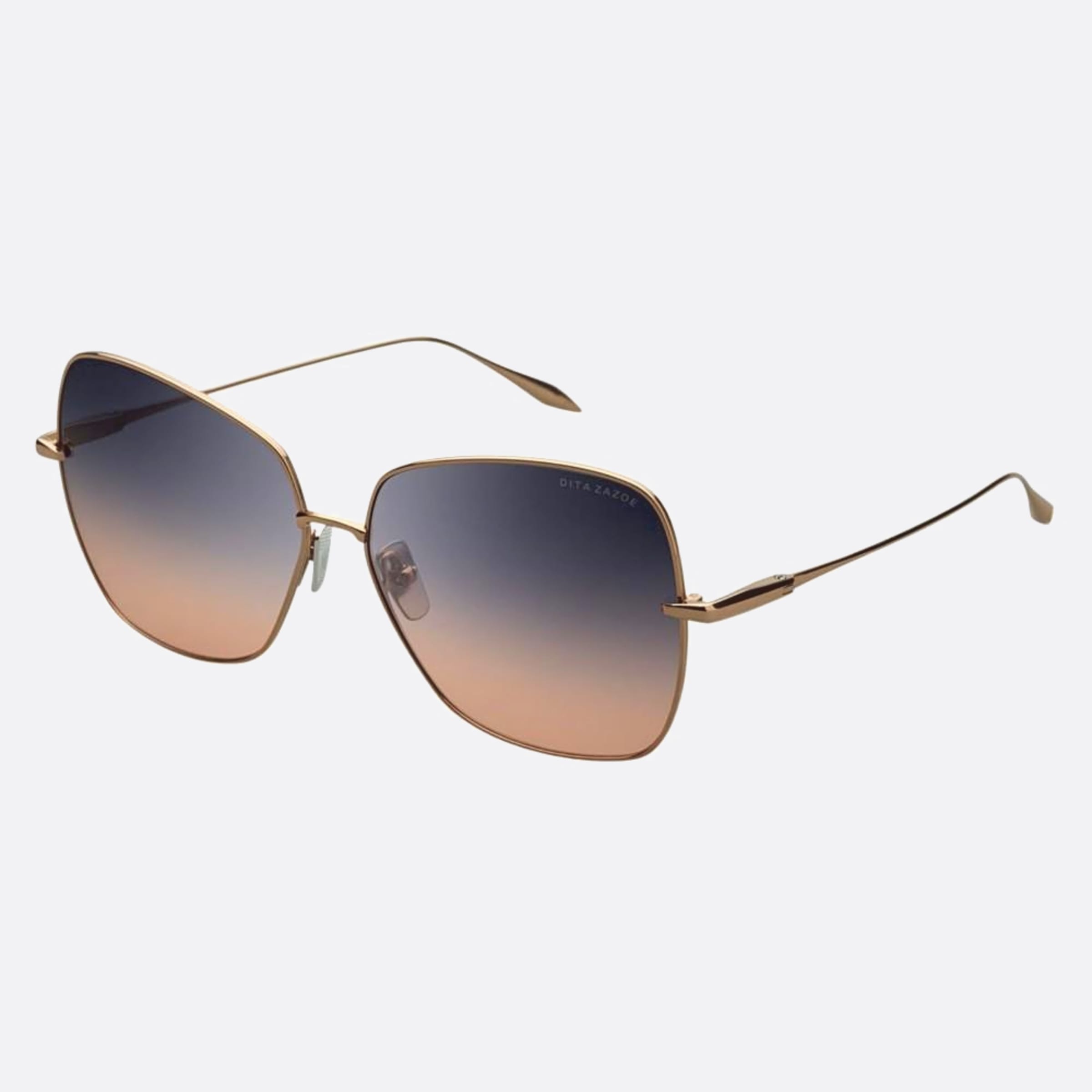 Dita 02mm Zazoe Dts145 Rose Gold Butterfly Unisex Sunglasses - Side View